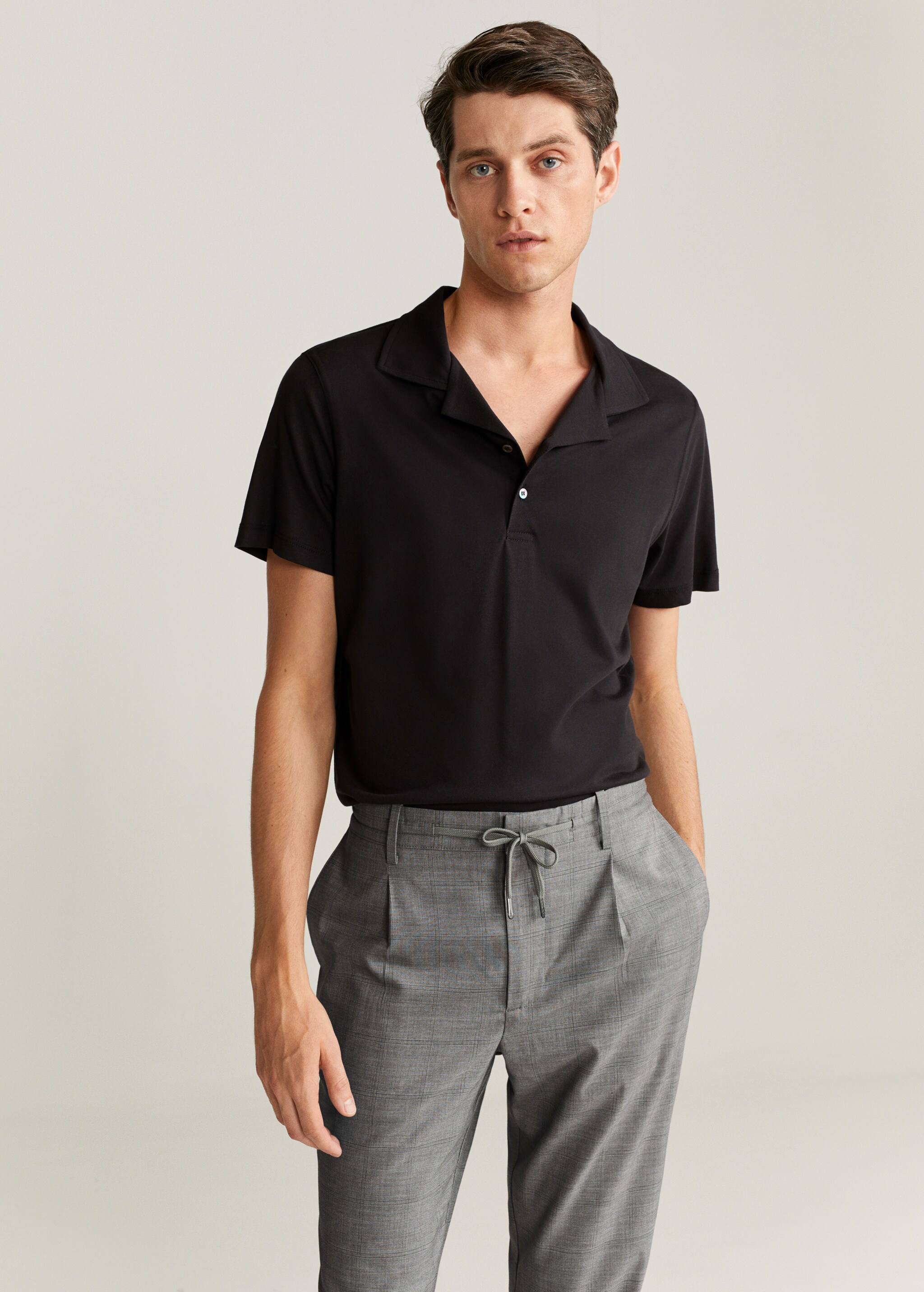 Oblekové kalhoty slim fit 100% len - Detail zboží 1