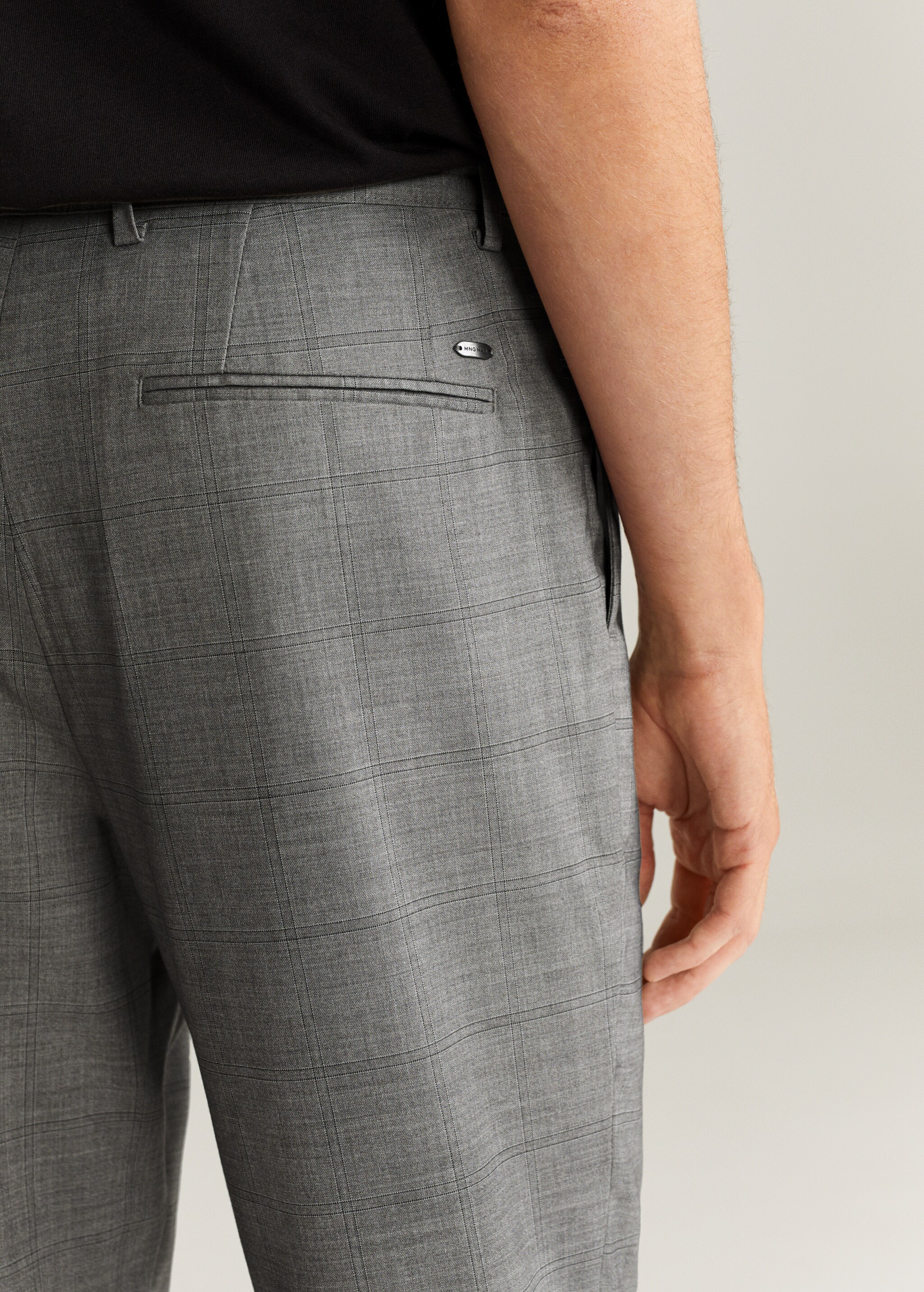 Oblekové kalhoty slim fit 100% len - Detail zboží 2