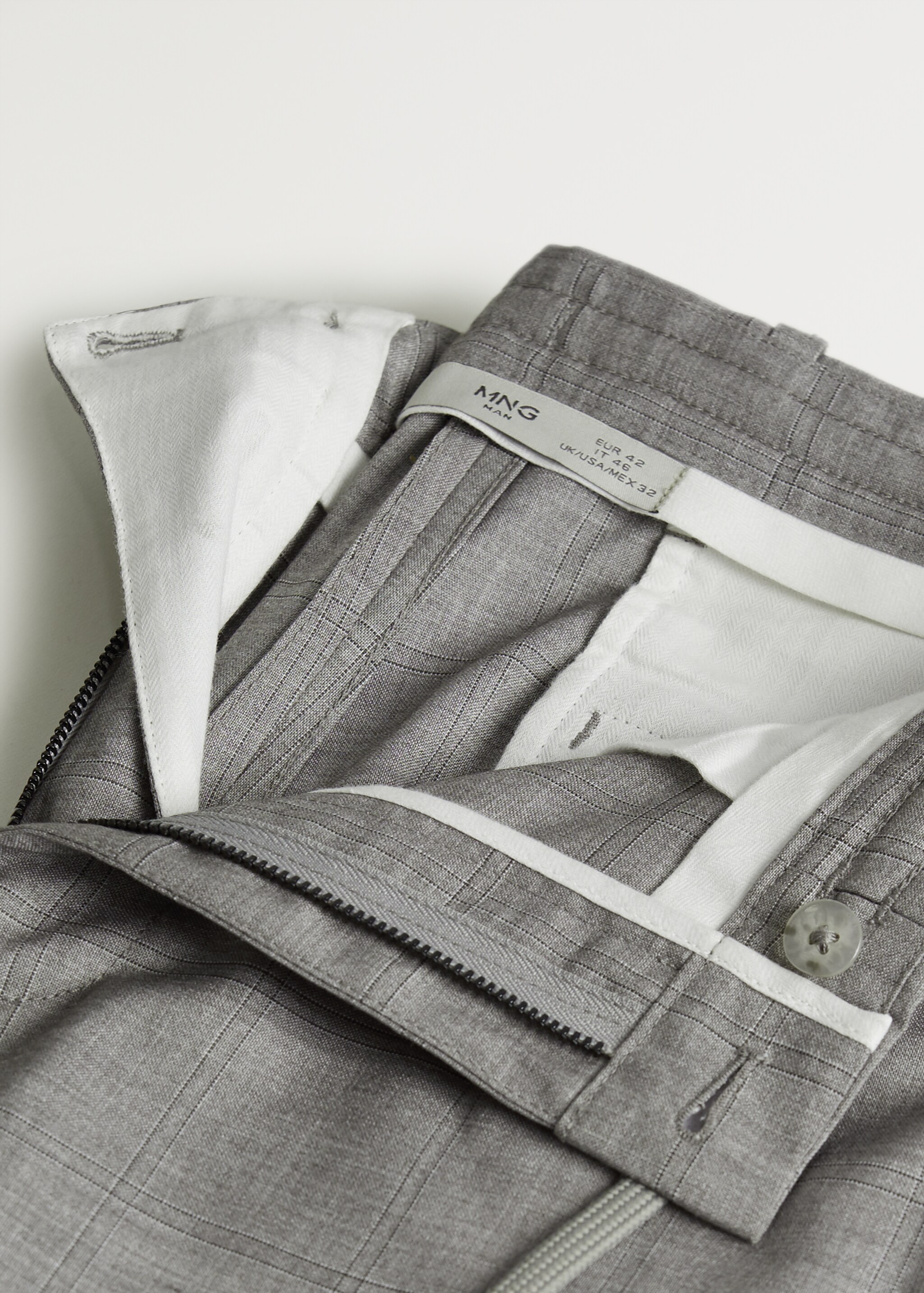 Oblekové kalhoty slim fit 100% len - Detail zboží 8
