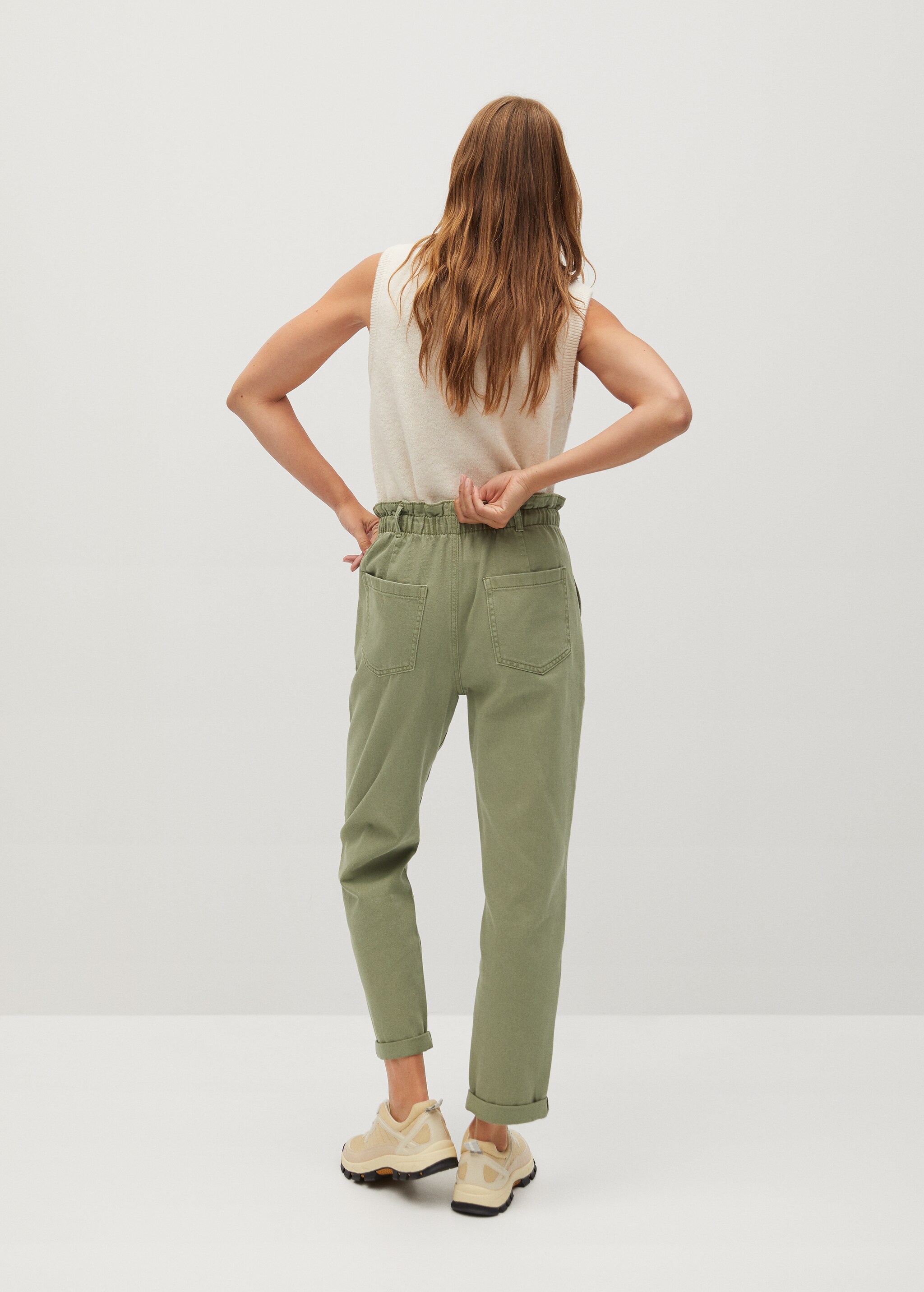 Jeans baggy cintura elástica - Reverso del artículo