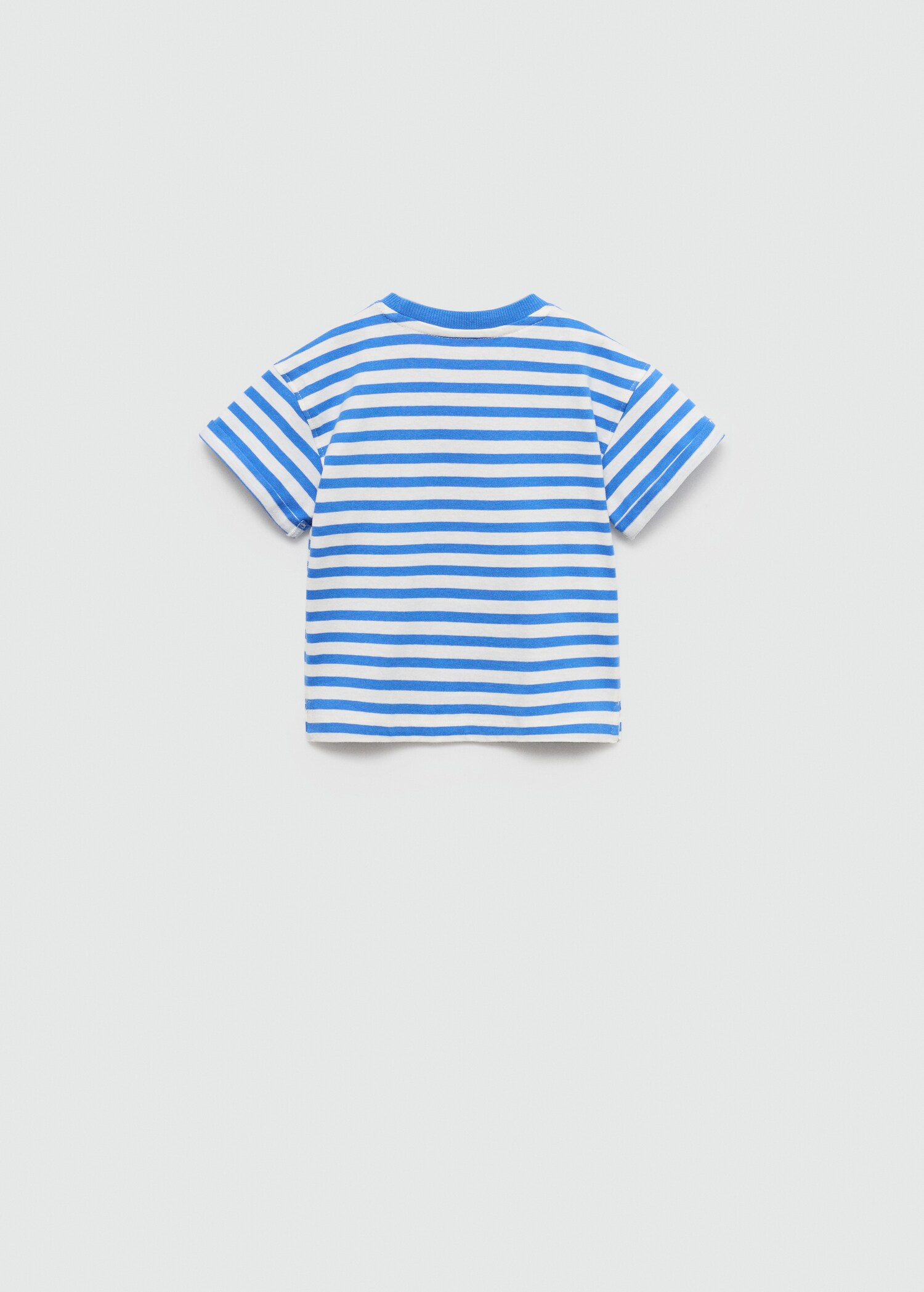 Gestreiftes Baumwoll-Shirt - Rückseite des Artikels