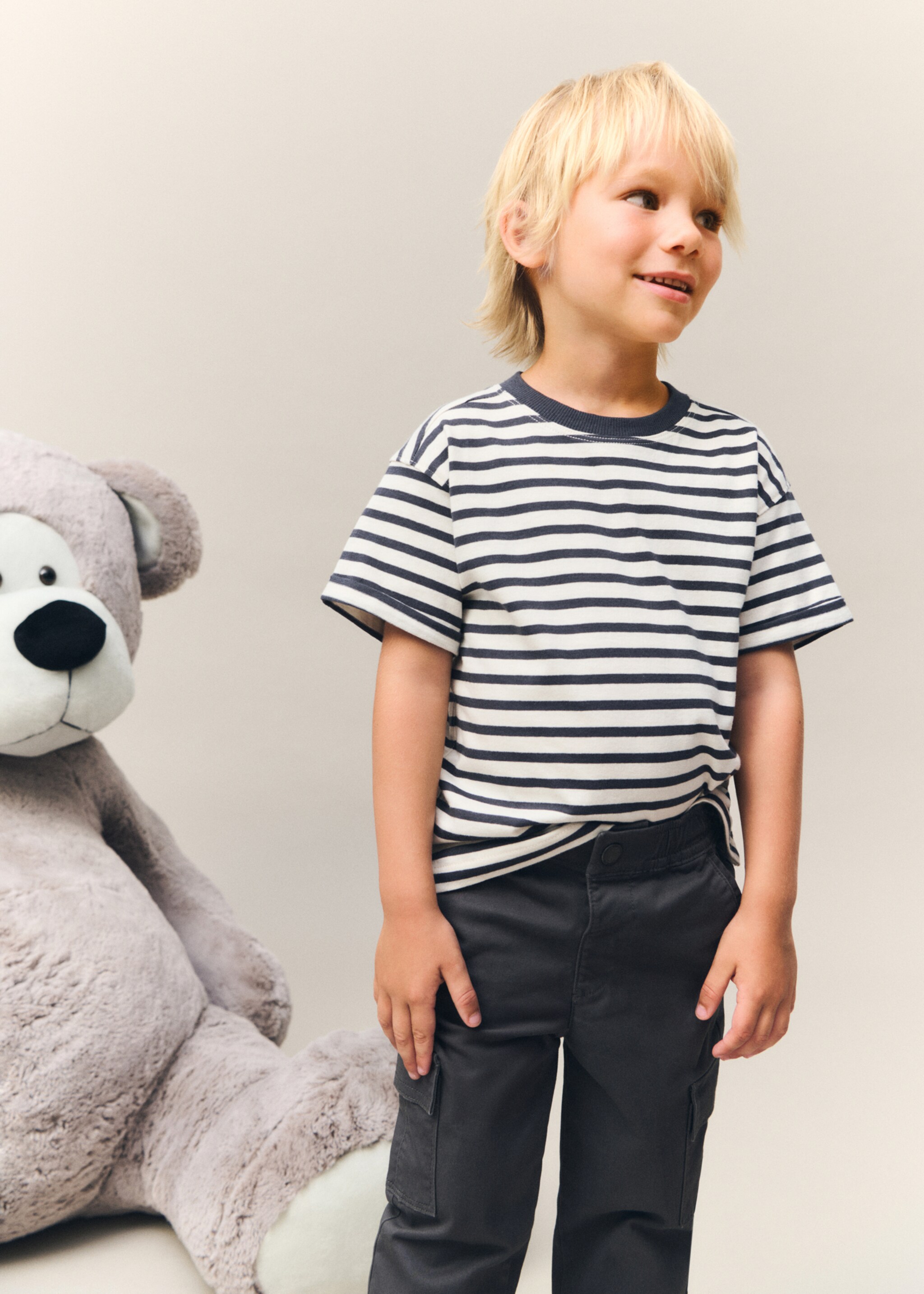 Striped cotton T-shirt - Details of the article 5