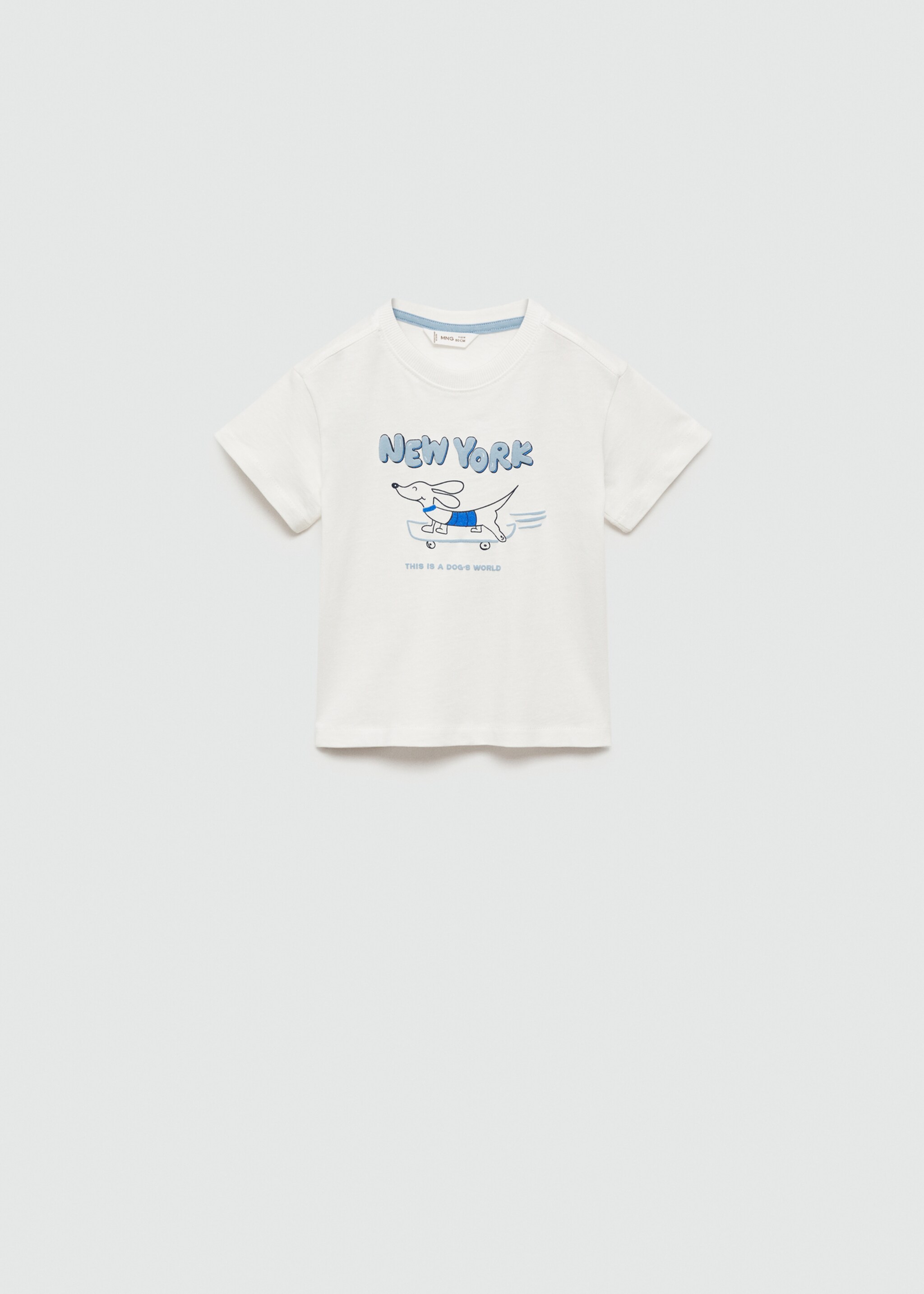 Printed cotton-blend T-shirt - Article without model