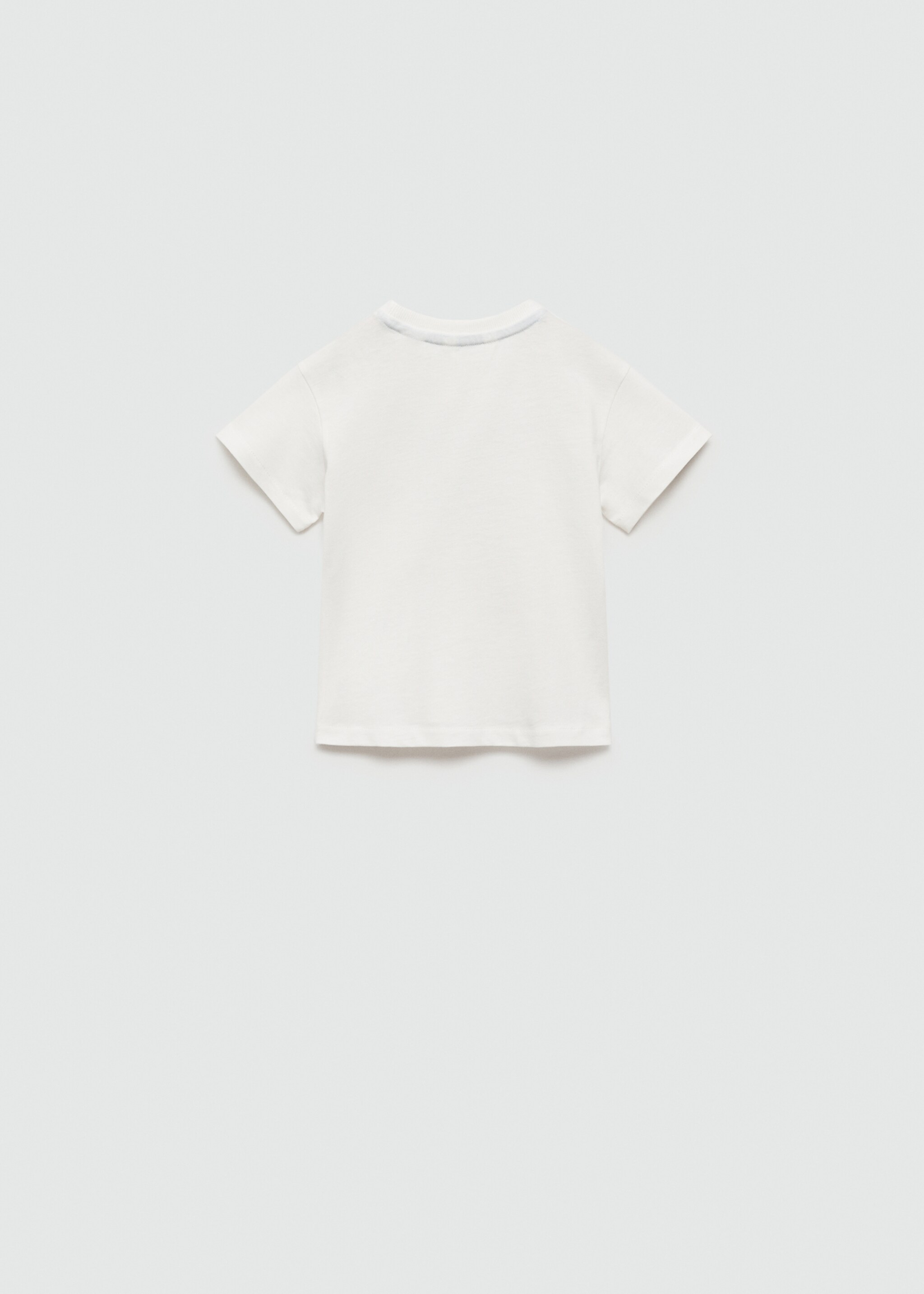Printed cotton-blend T-shirt - Reverse of the article