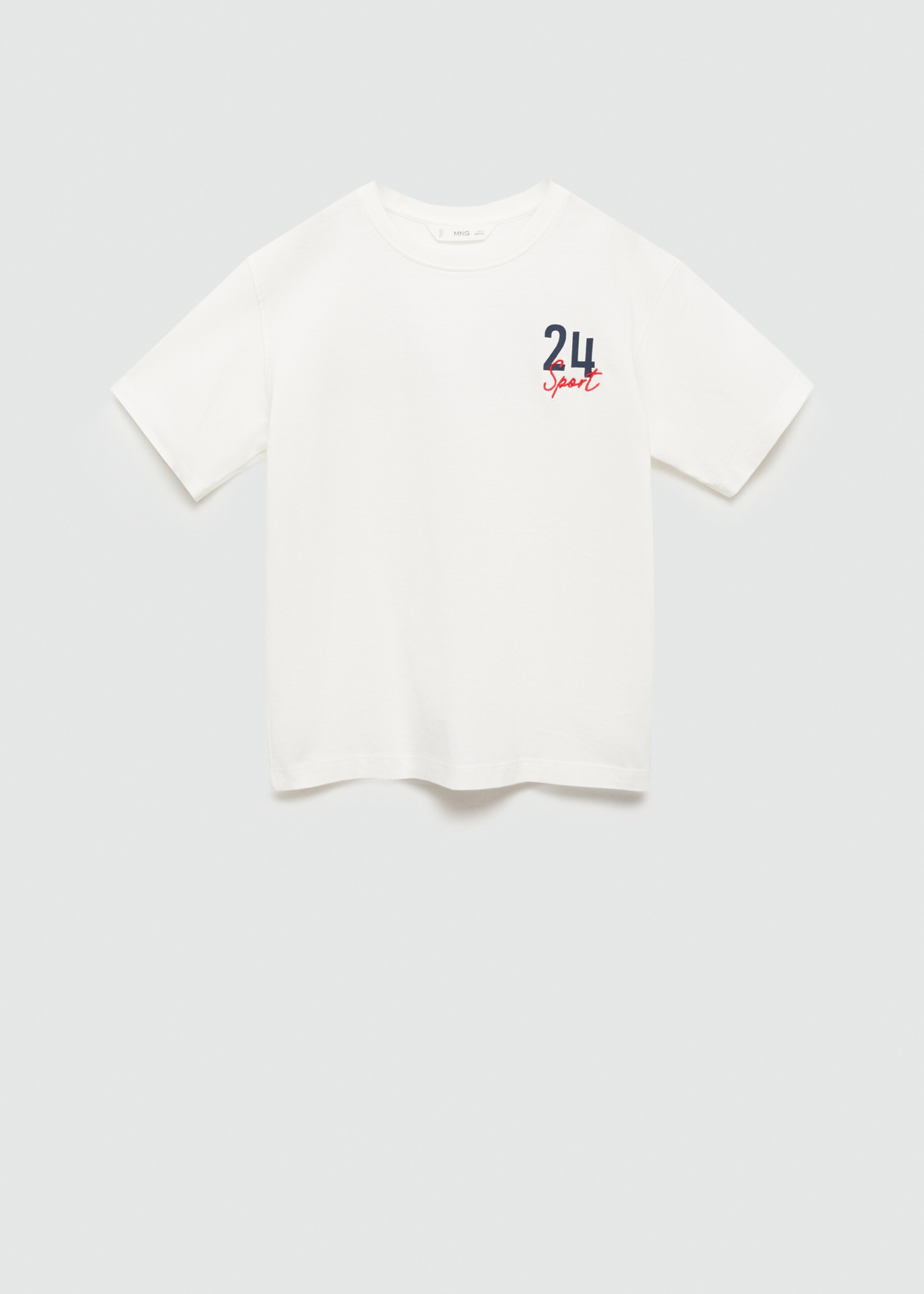 T-shirt coton détail brodé - Article sans modèle