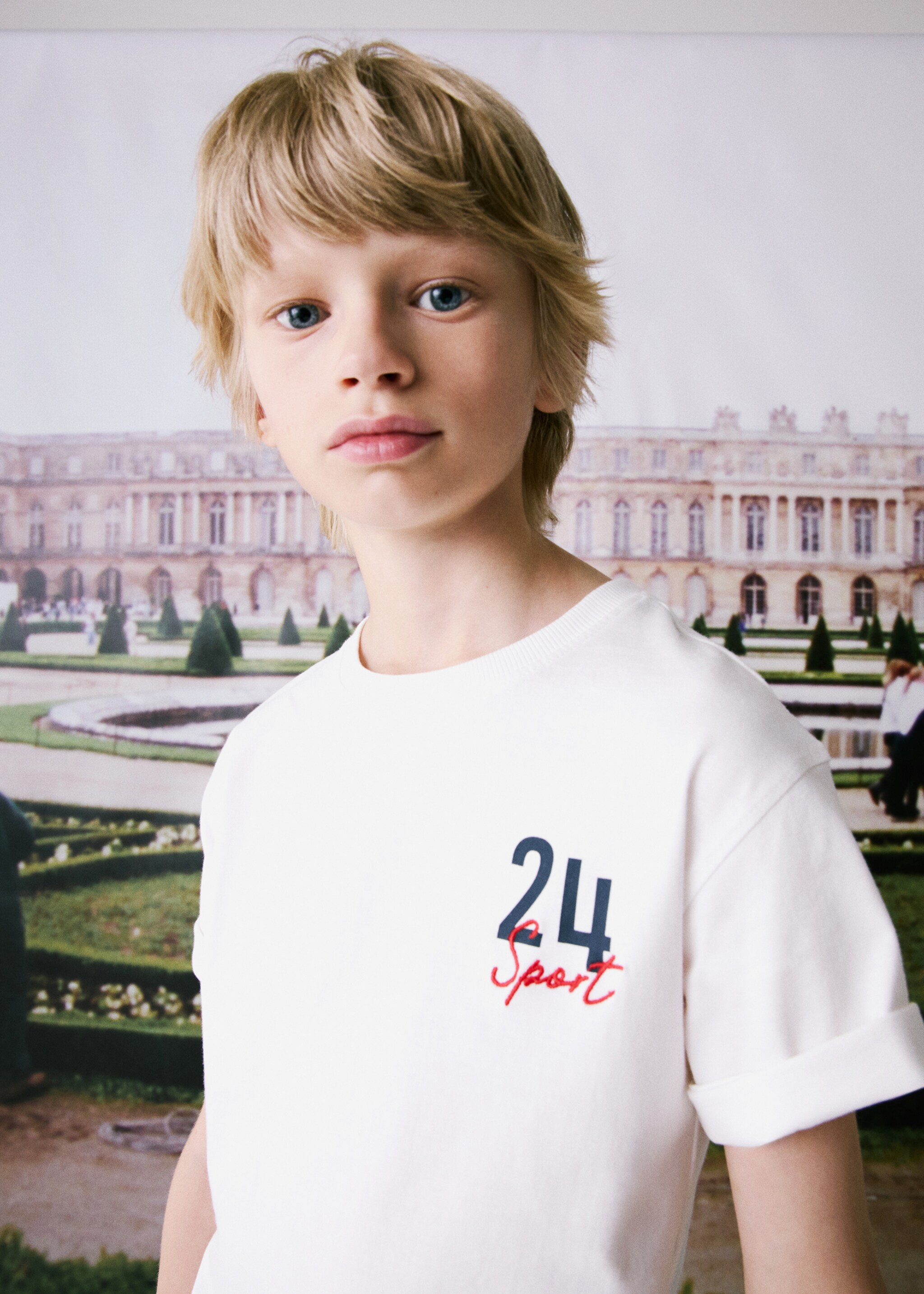 T-shirt coton détail brodé - Détail de l'article 5