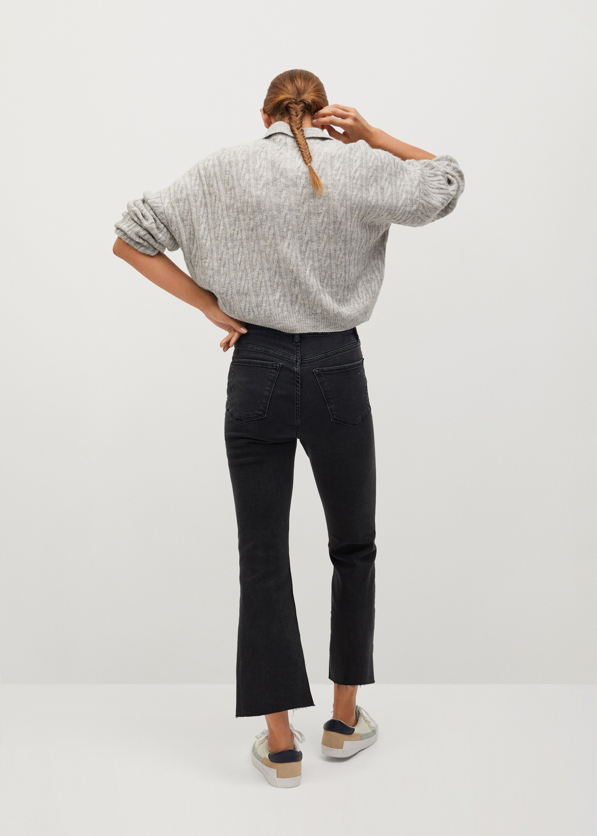 Jeans flare crop - Reverso del artículo