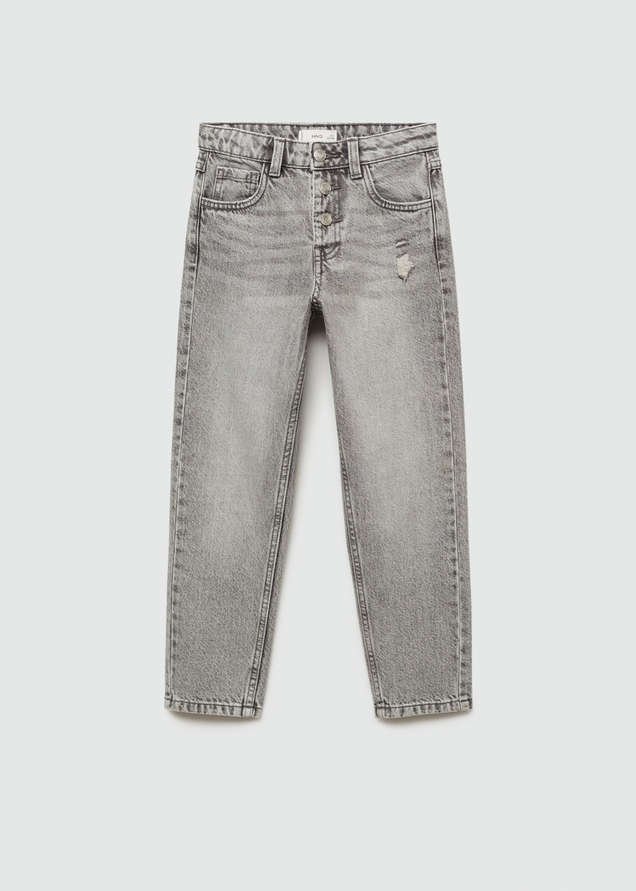 Mom-fit jeans - Article without model, Denim Grey. Ref: 77003275-00.