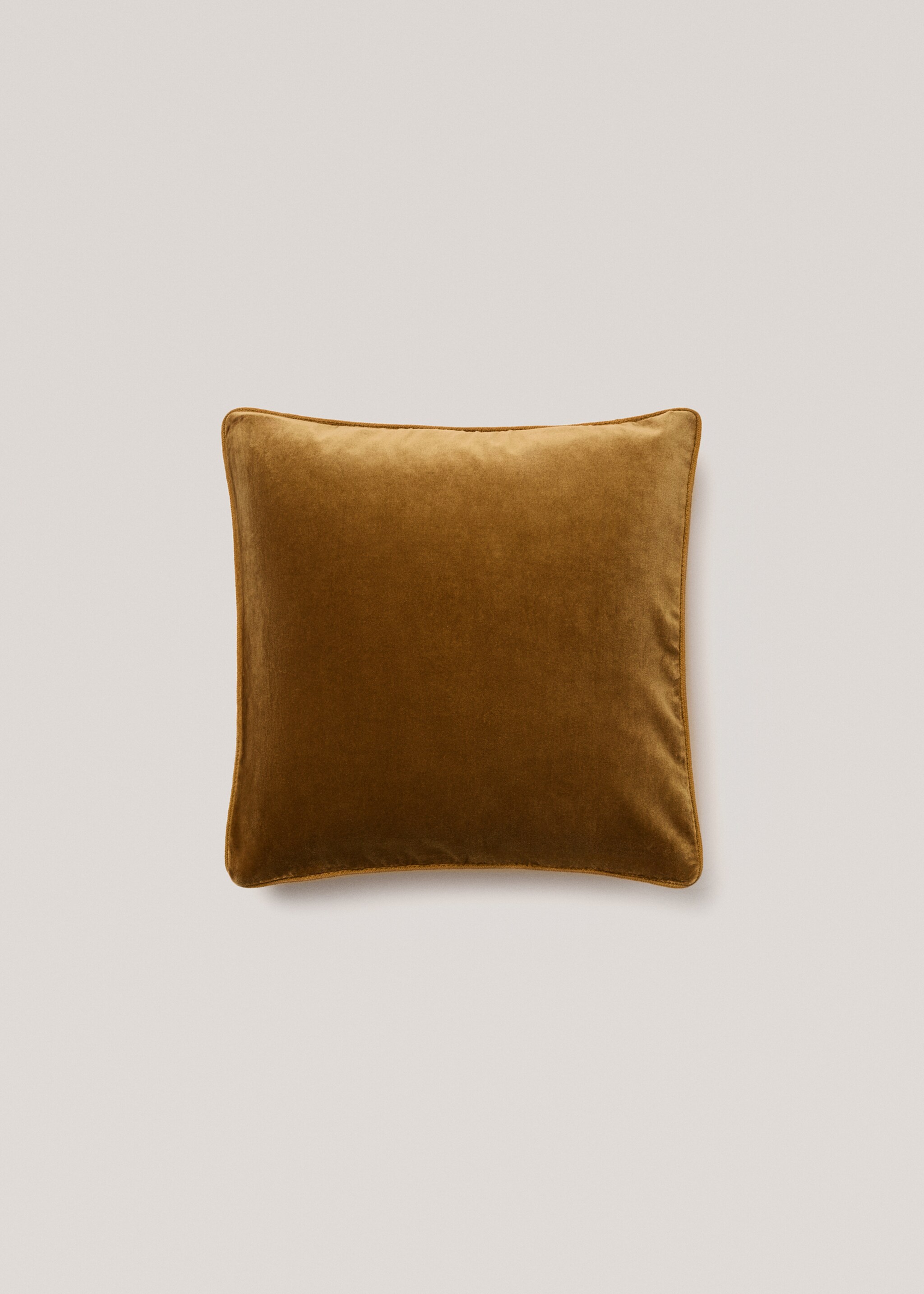 Kissenbezug aus Samt 45 x 45 cm - Artikel ohne Model, Olivengrün. Ref: 77003289-00.