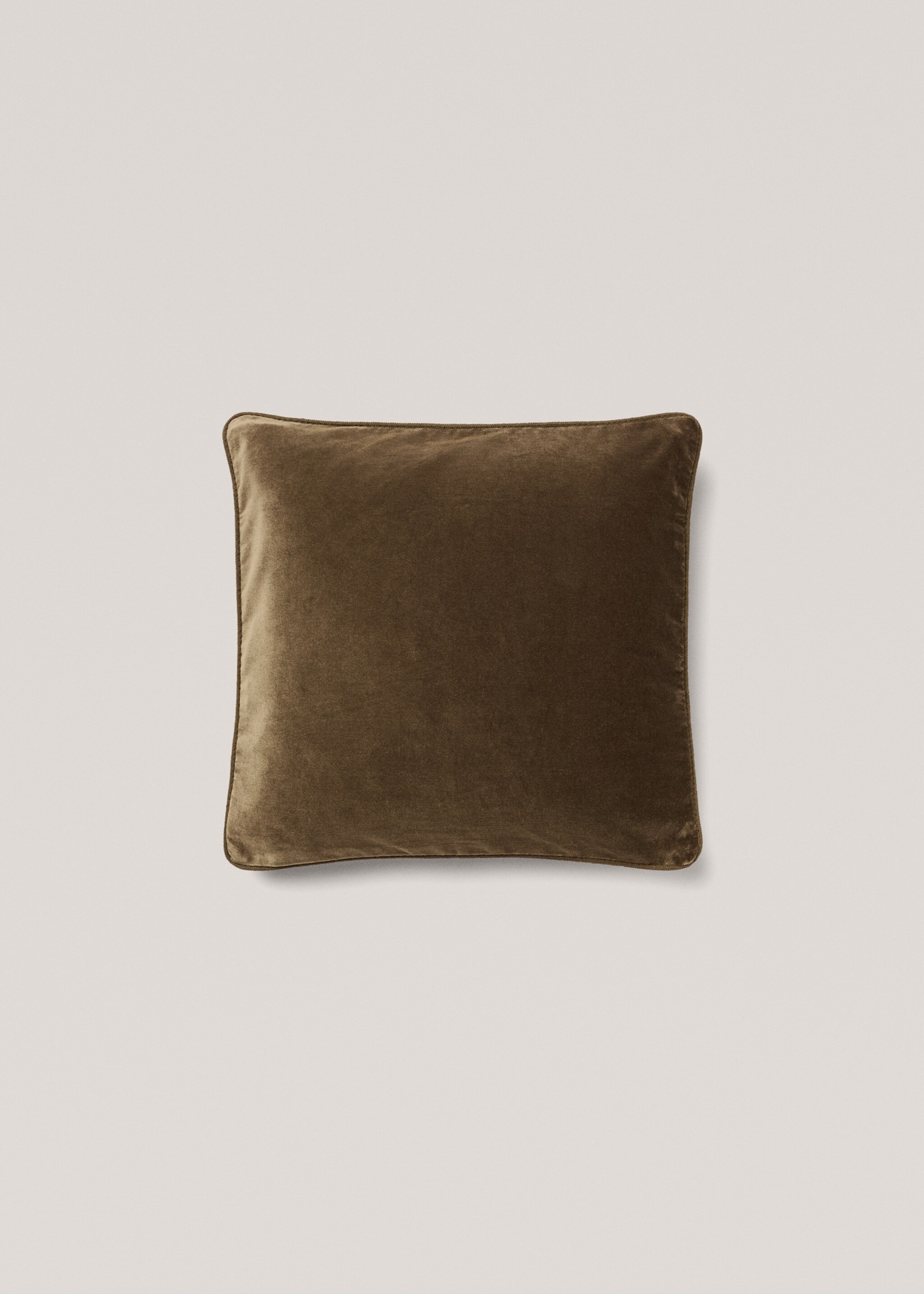 Kissenbezug aus Samt 45 x 45 cm - Artikel ohne Model, Dunkelgrün. Ref: 77003289-00.