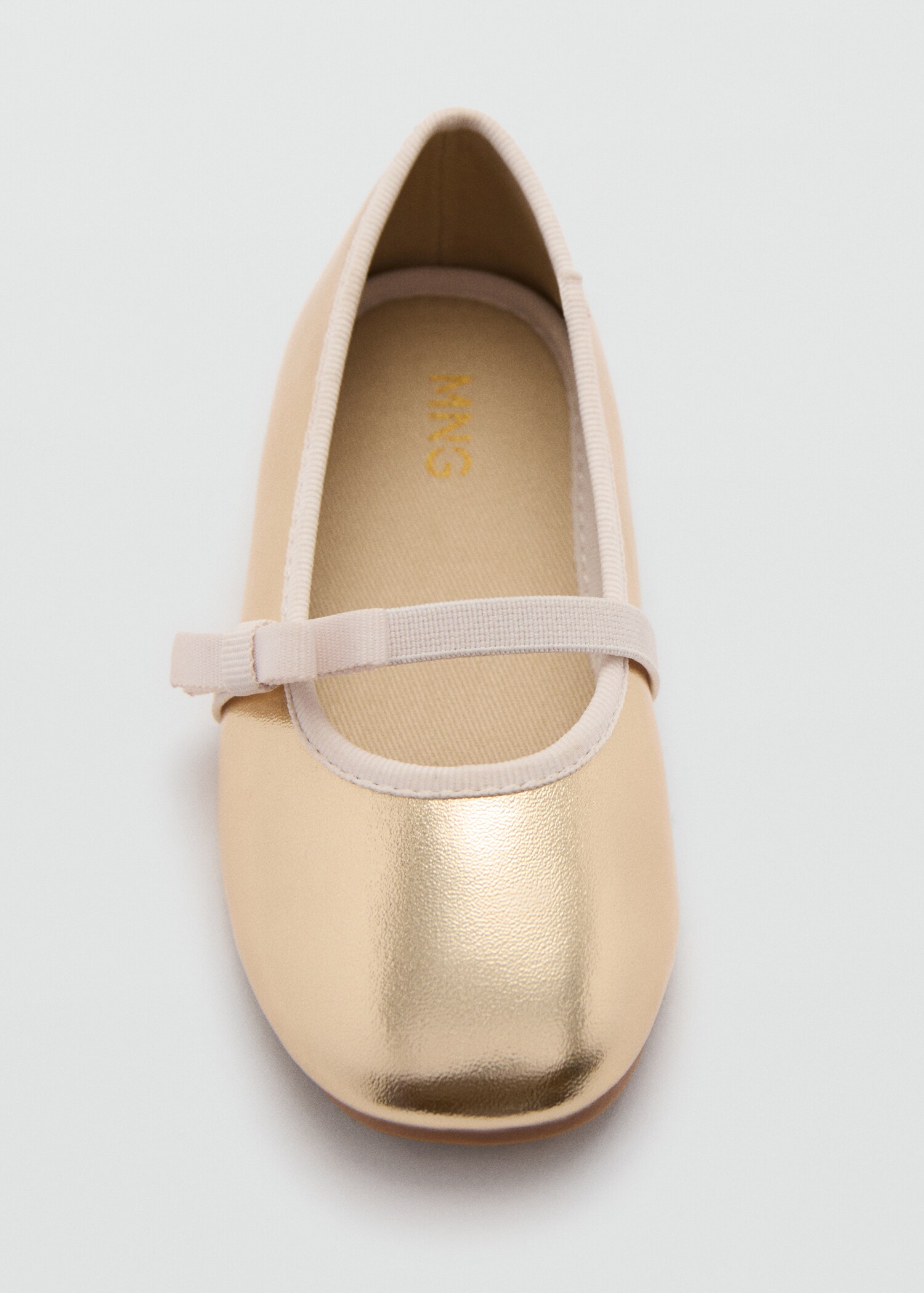 Metallic strip ballerinas - Details of the article 2