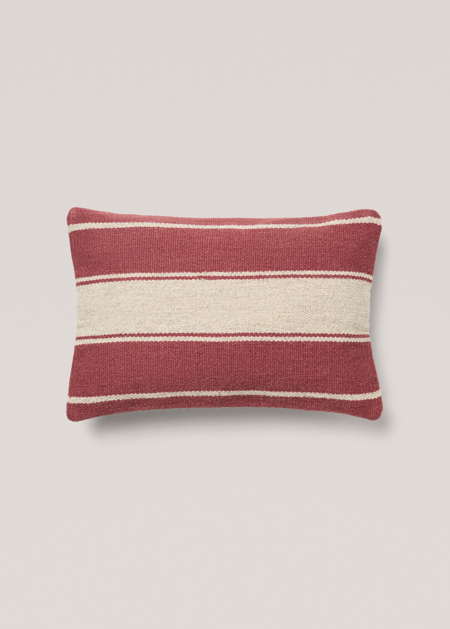 100% wool striped cushion cover - Article without model