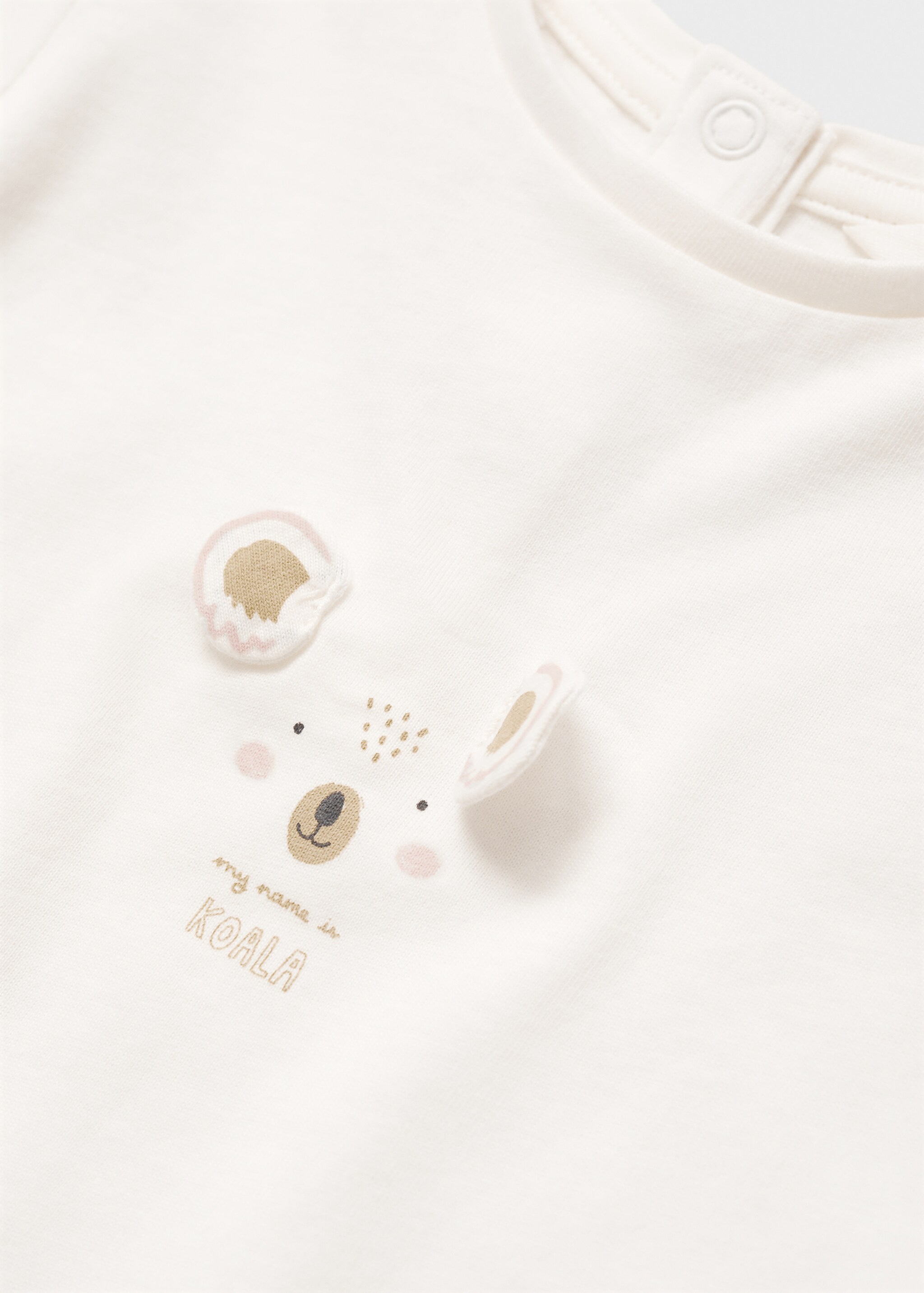 Printed long sleeve t-shirt - Details of the article 8, Off White. Ref: 77003690-00.
