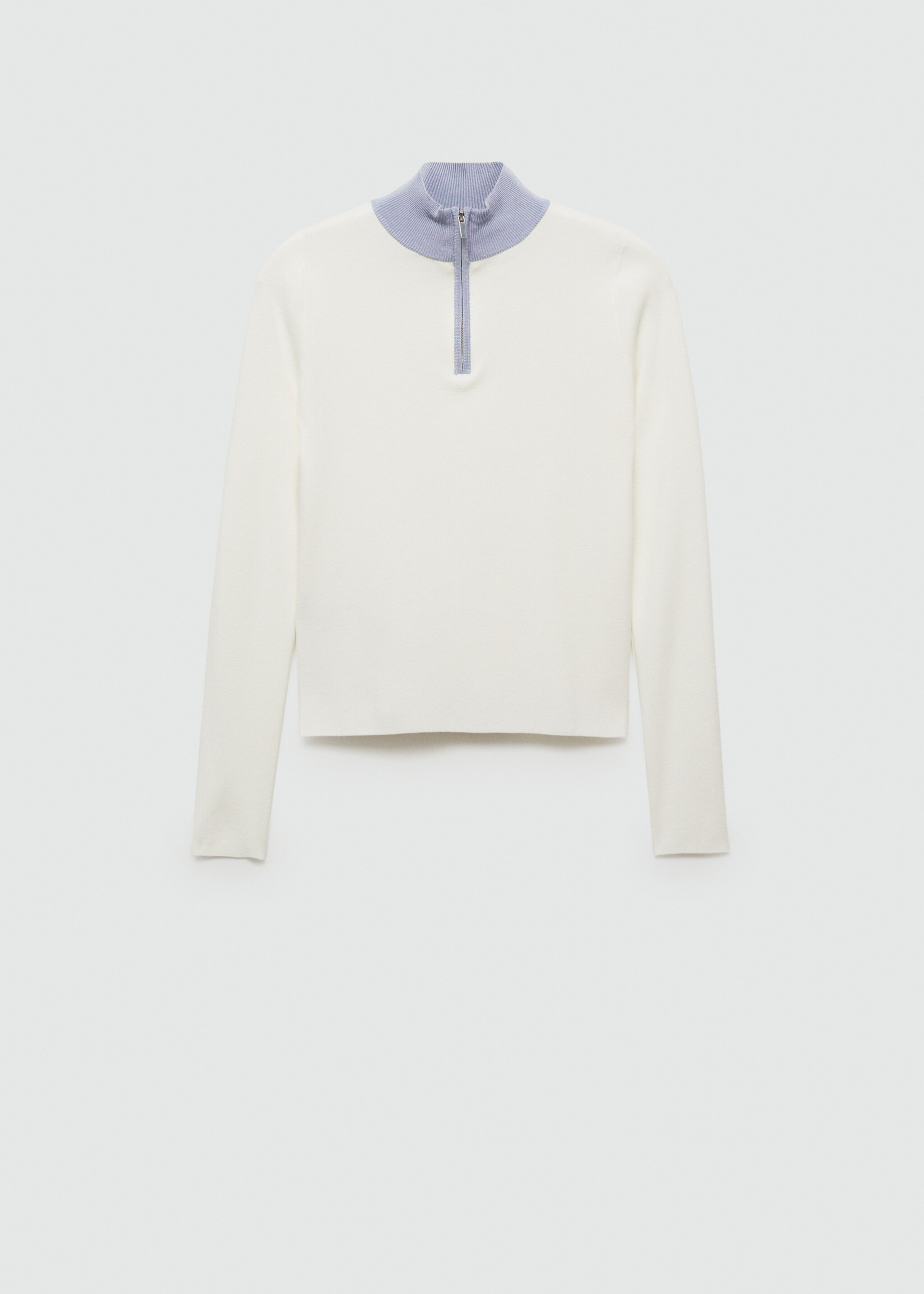Sweter z półgolfem na zamek - Artykuł bez modela/modelki, Kremowy / écru. Ref: 77004016-00.