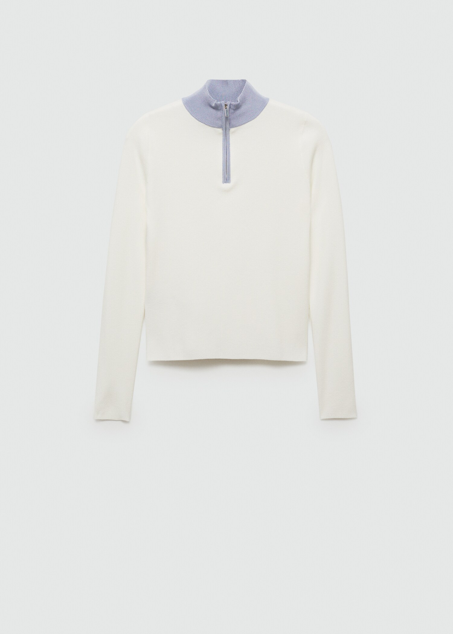 Svetr s výstřihem na zip - Zboží bez modelu