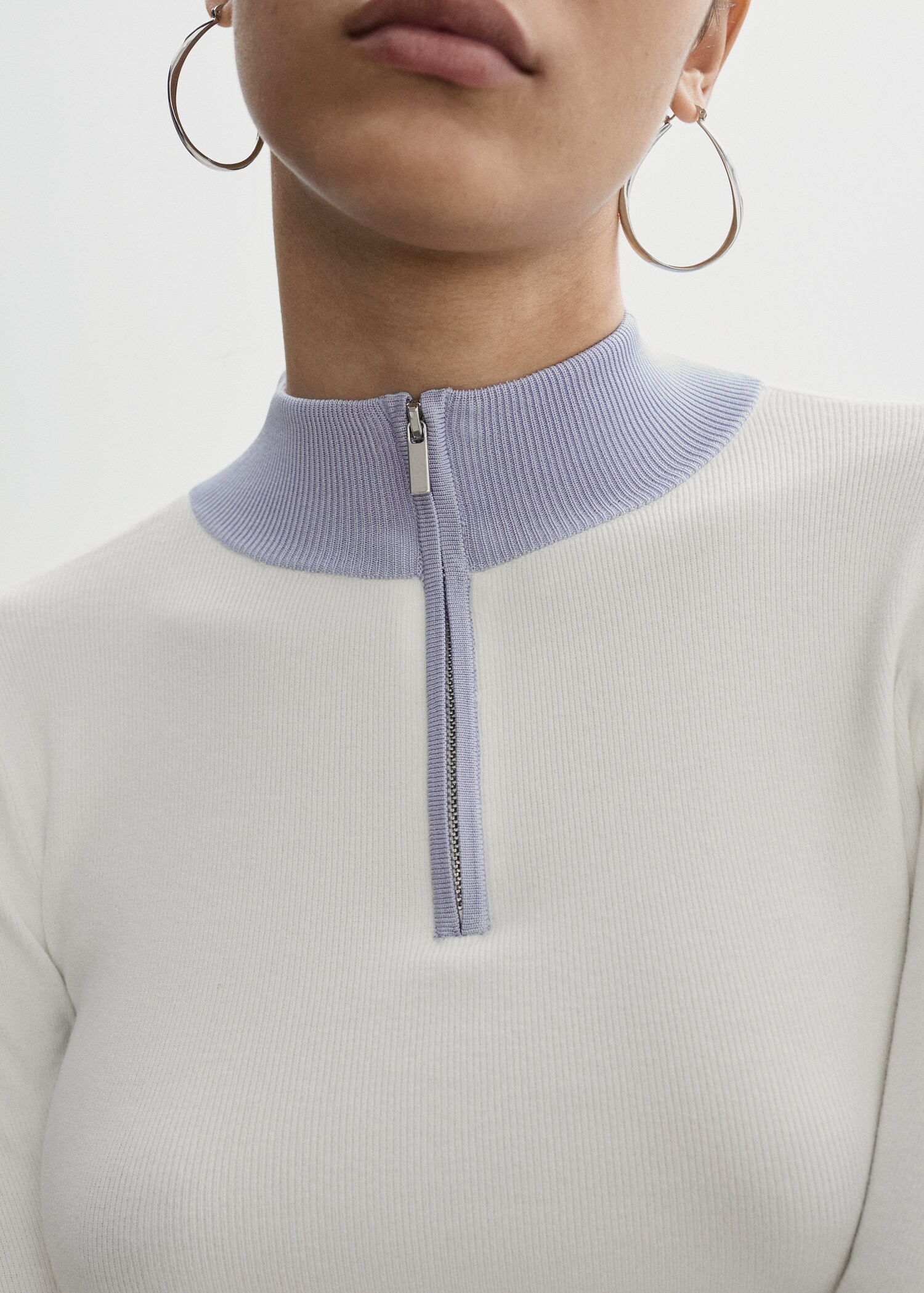 Svetr s výstřihem na zip - Detail zboží 6
