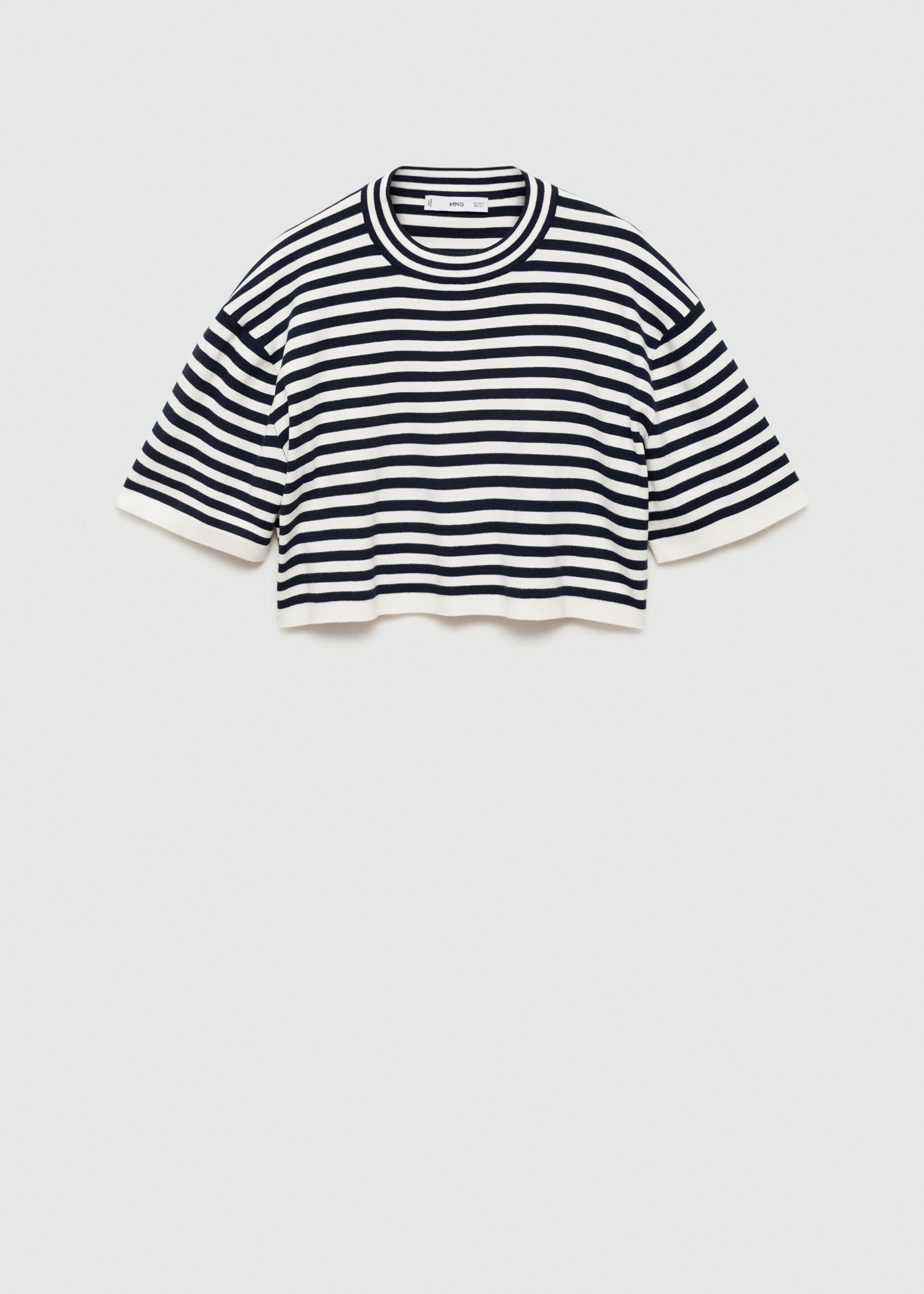 Striped crop T-shirt - Article without model