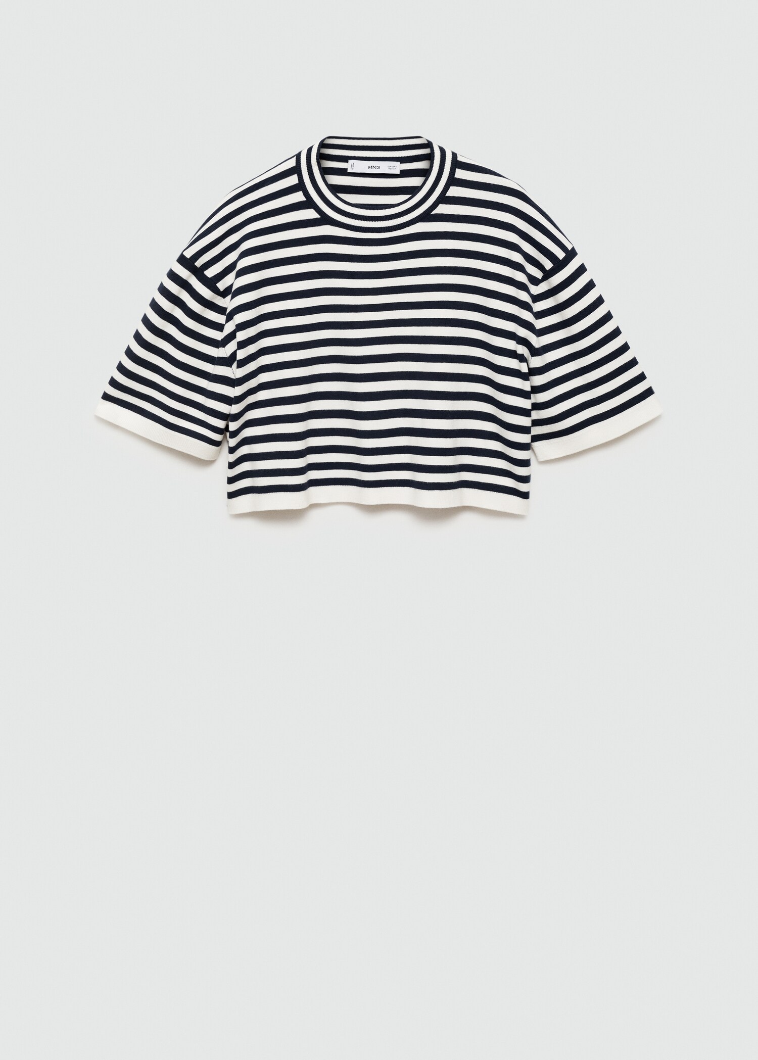 Striped crop T-shirt - Article without model