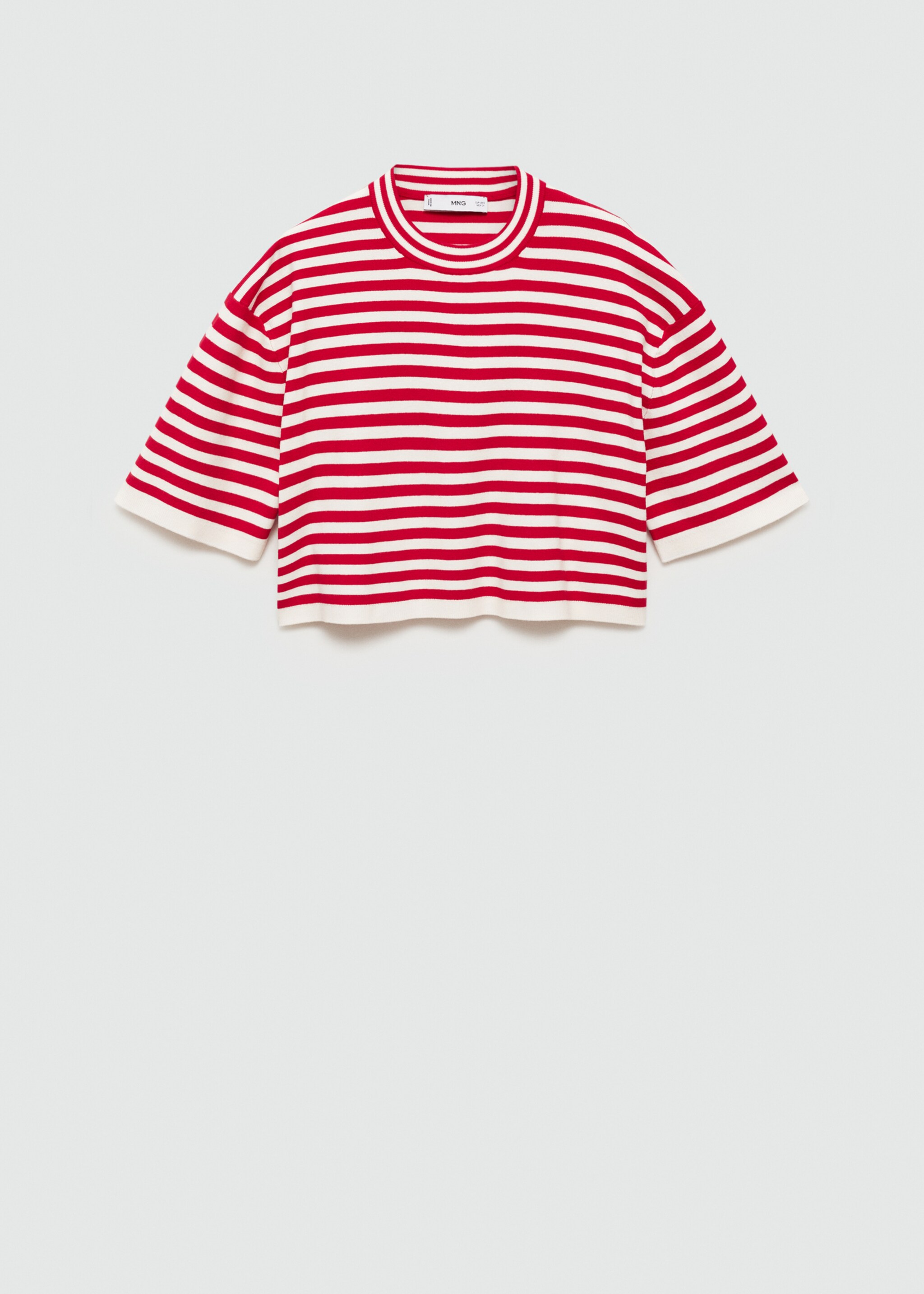 Striped crop T-shirt - Article without model