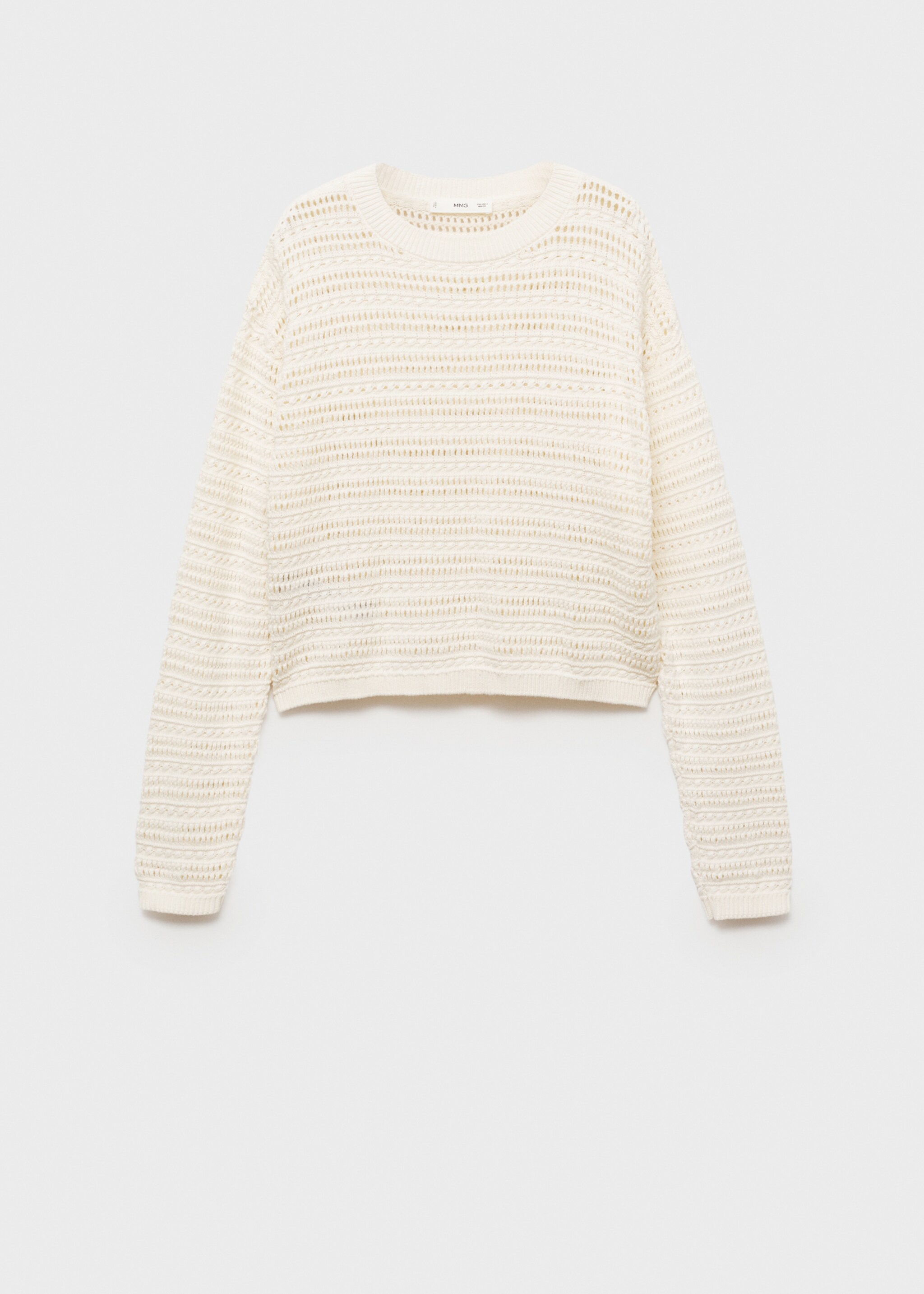 Openwork knit sweater - Article without model