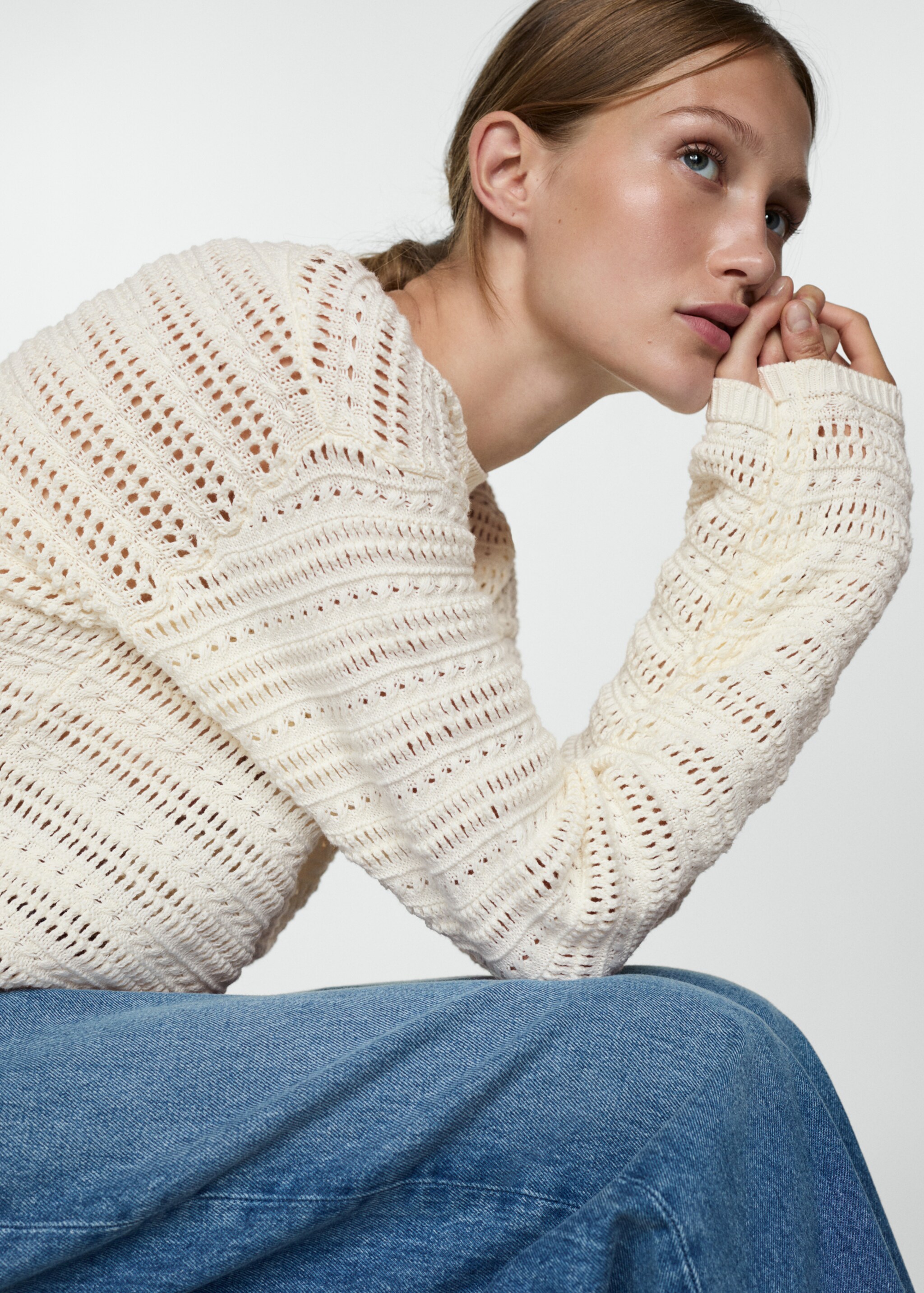 Openwork knit sweater - Details of the article 2