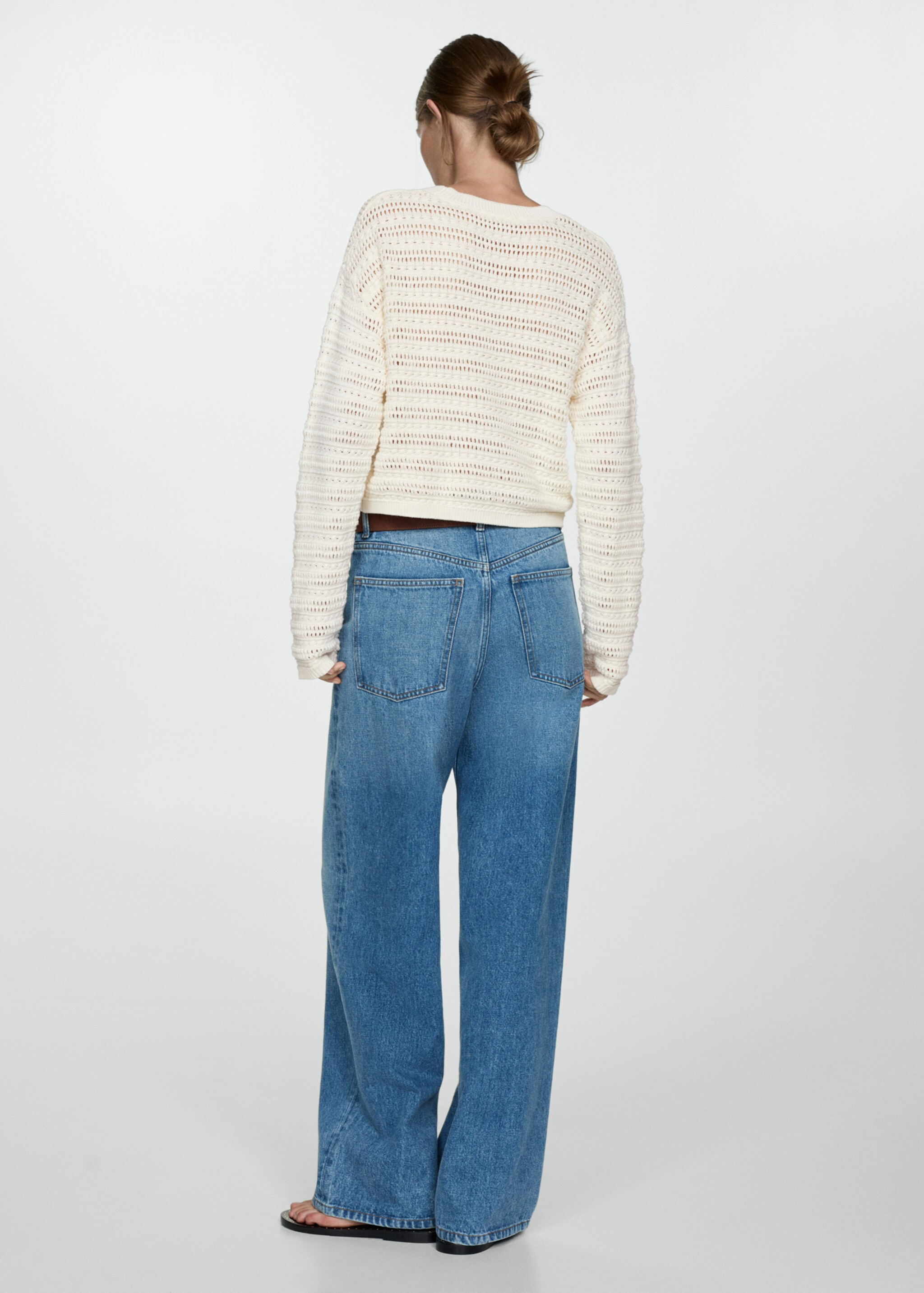Openwork knit sweater - Reverse of the article