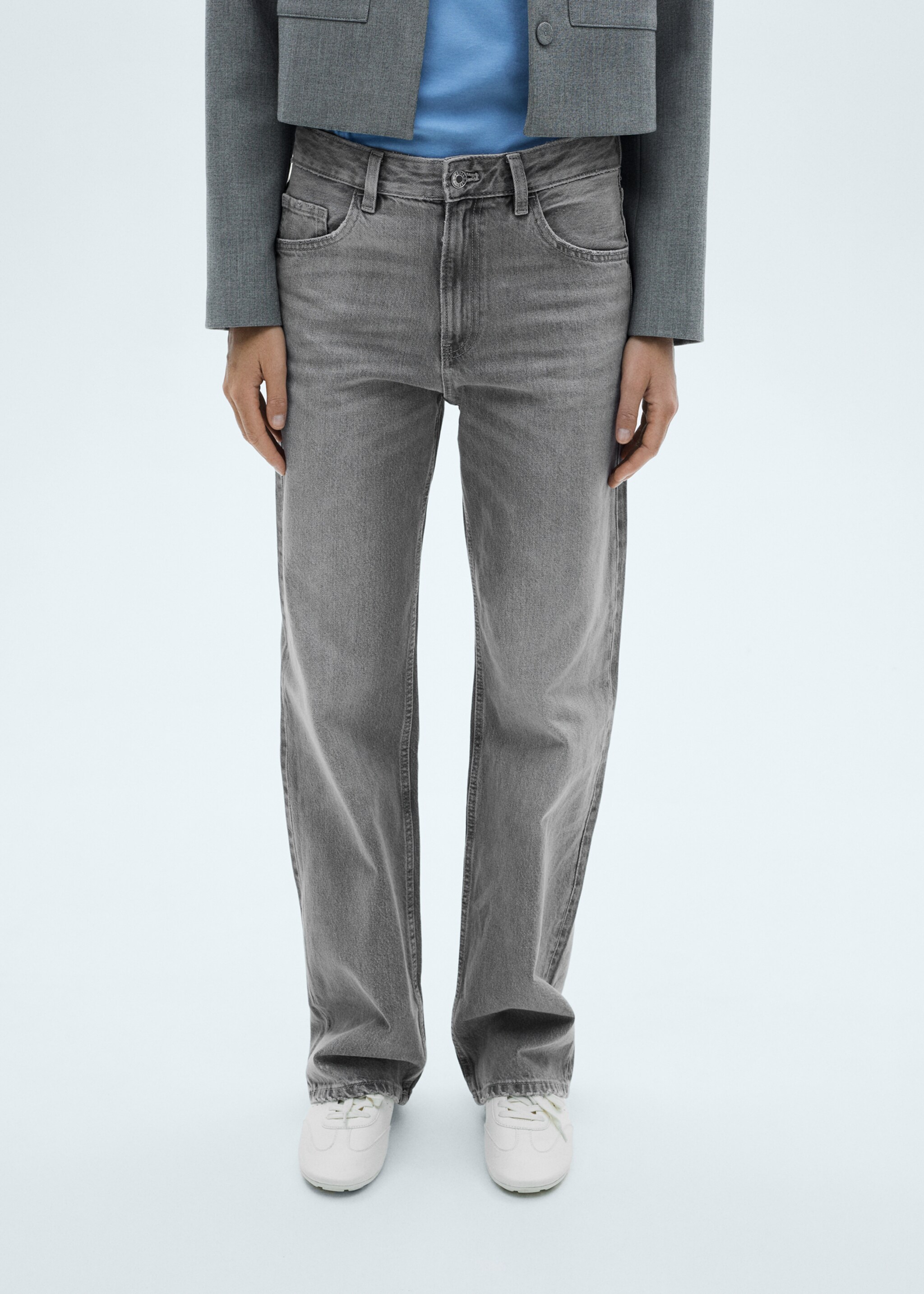 Jean Miami droit taille normale - Détail de l'article 1, Gris denim. Ref: 77004020-00.