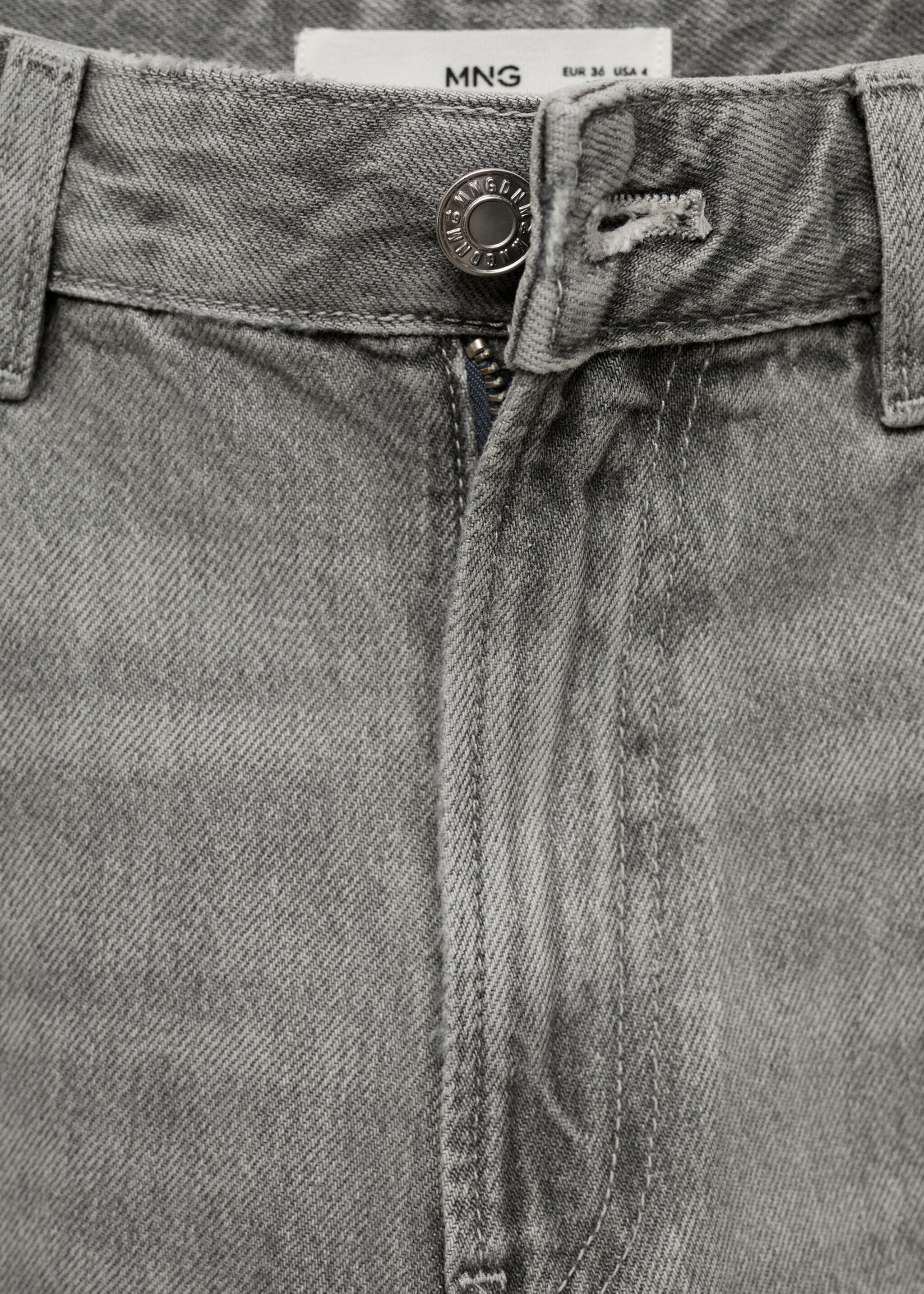 Jean Miami droit taille normale - Détail de l'article 8, Gris denim. Ref: 77004020-00.