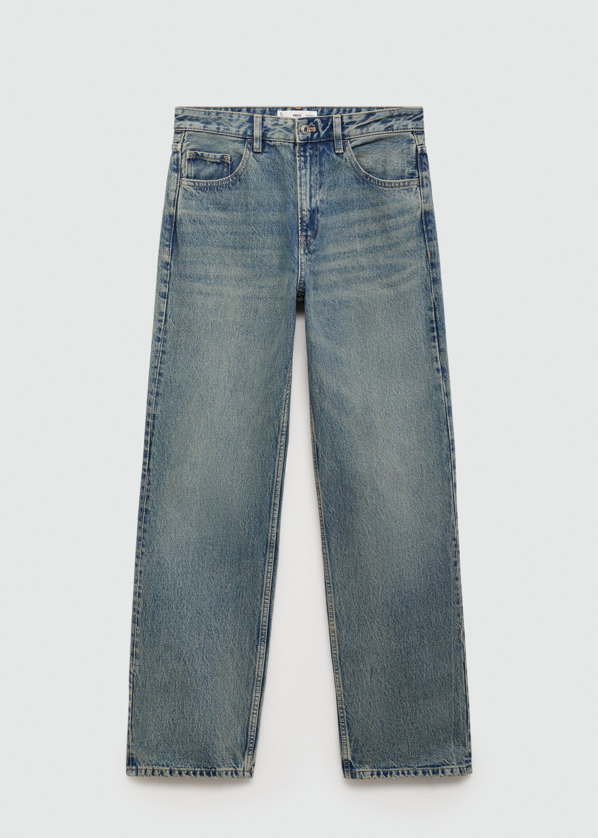 Miami medium-rise straight-fit jeans - Article without model, Medium Vintage Blue. Ref: 77004021-00.