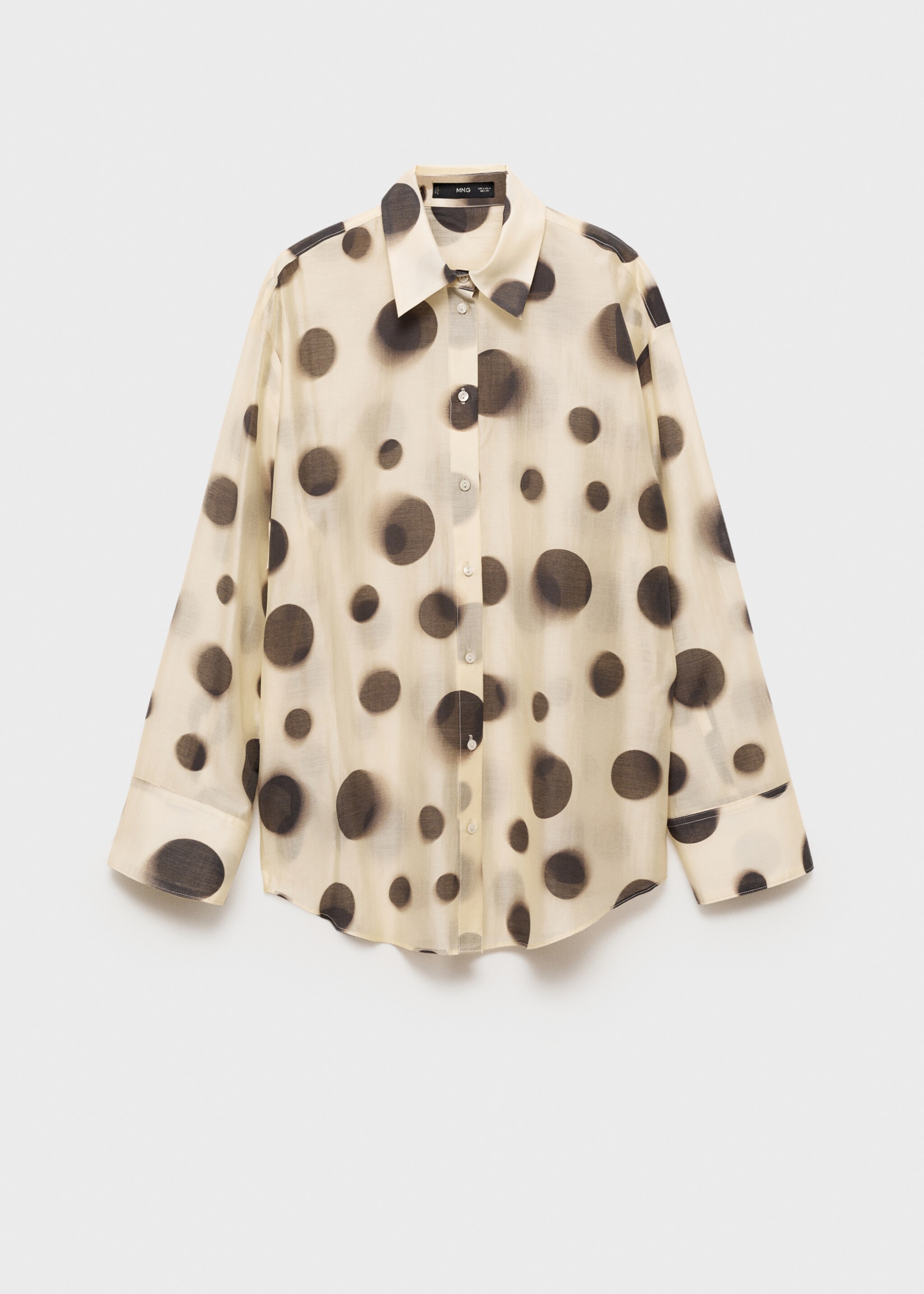 Lyocell-Hemd mit Polka Dots - Artikel ohne Model