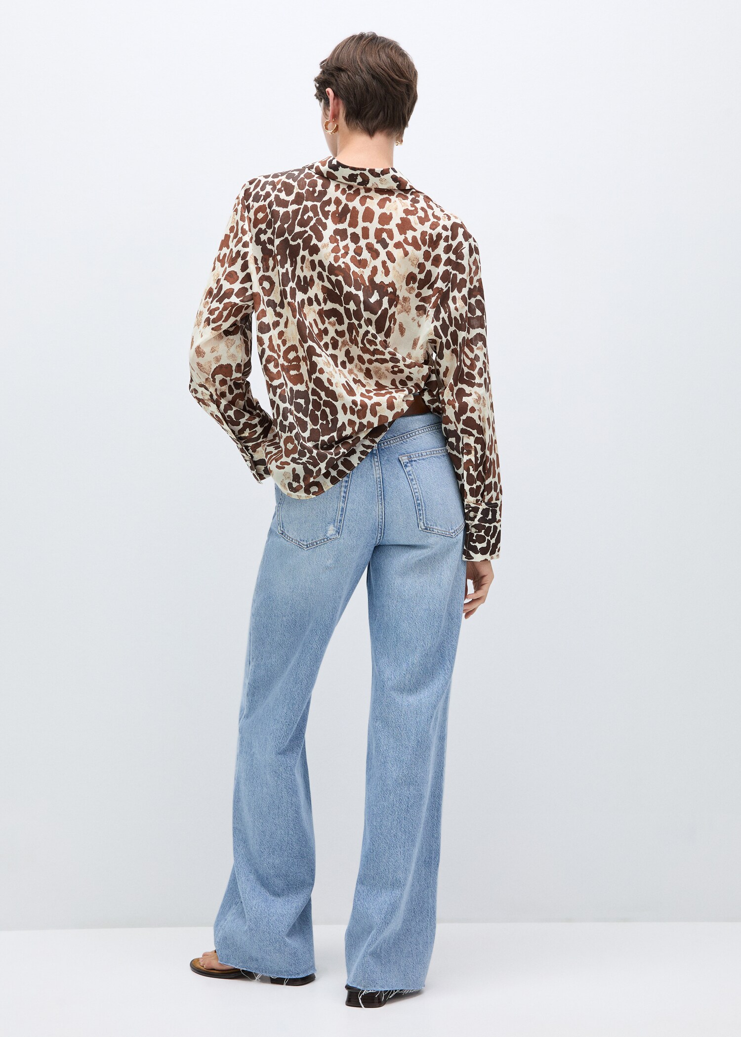 Chemise imprimée coton - Verso de l’article