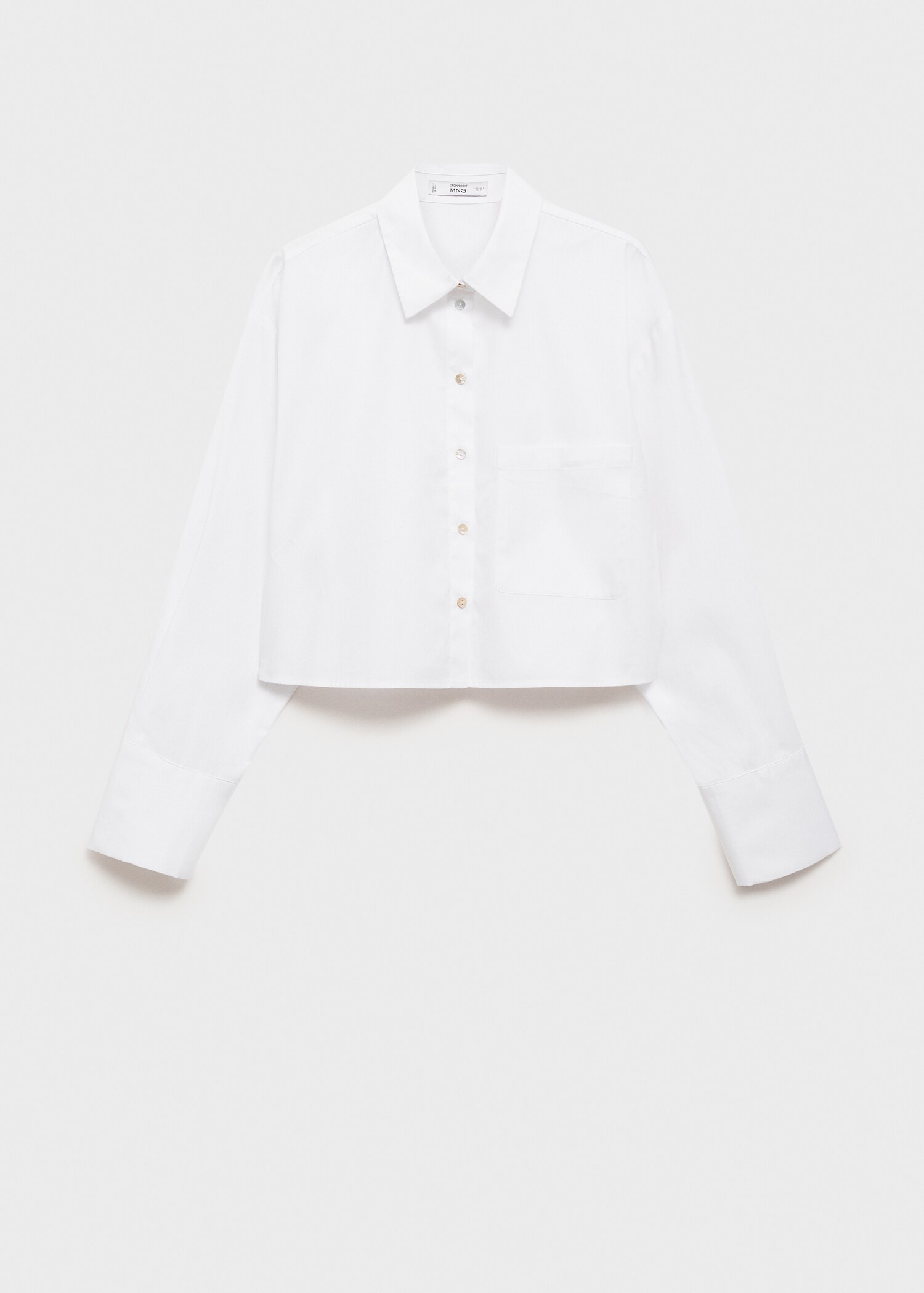 Cropped shirt with pocket - Article without model