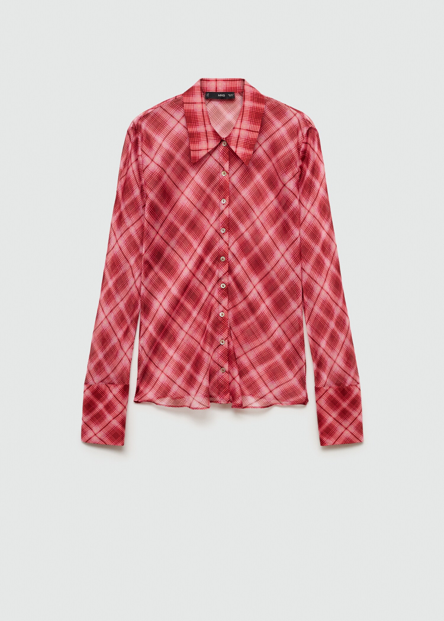 Check-print shirt - Article without model