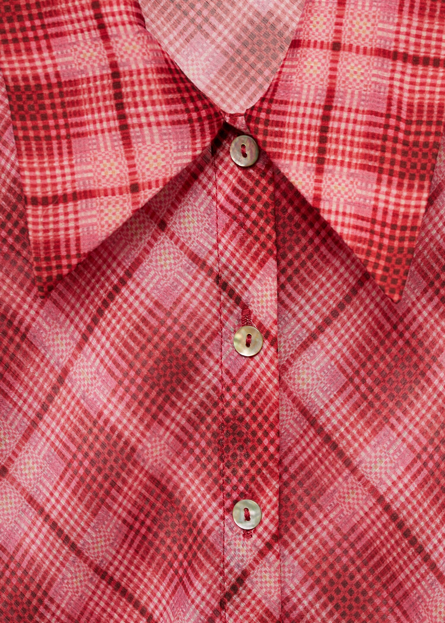 Check-print shirt - Details of the article 8