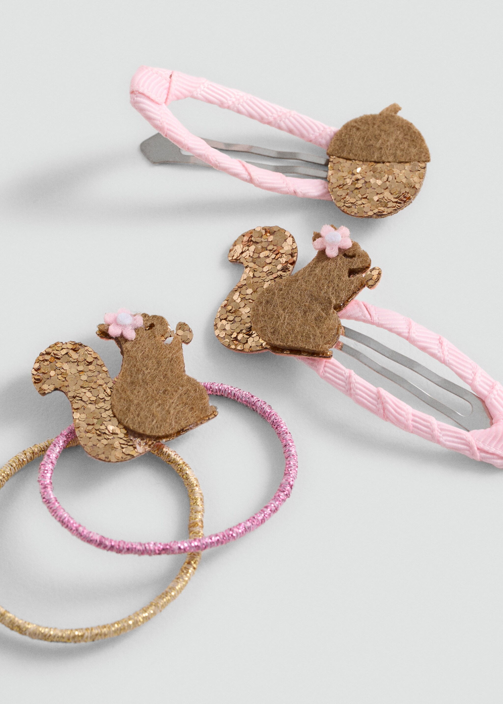 Pack of hairpins and hair bands - Medium plane, Pale Pink. Ref: 77004054-00.
