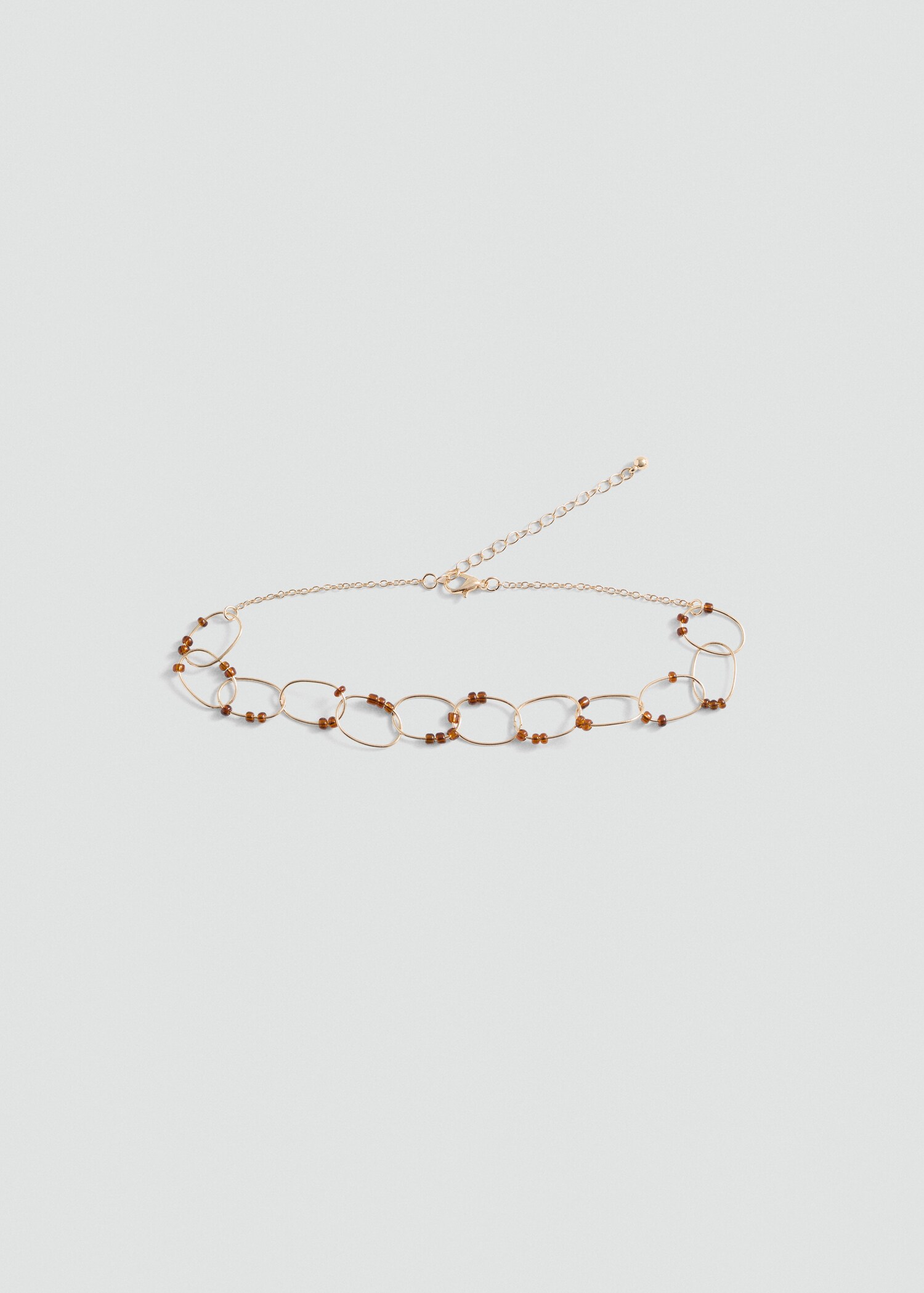 Choker-Halskette mit verschlungenen Ringen - Artikel ohne Model