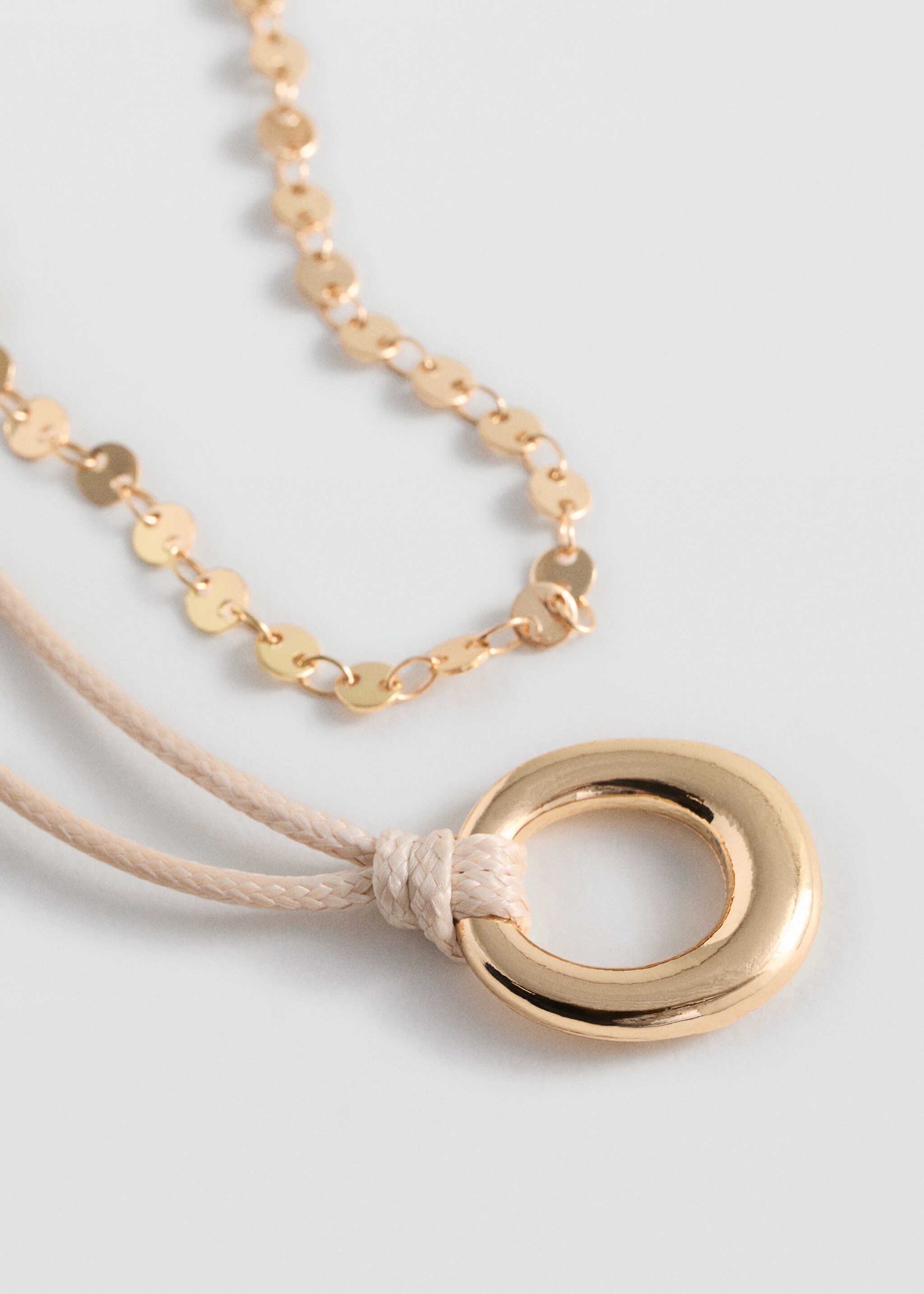 Combined necklace pack - Medium plane, Beige. Ref: 77004065-00.