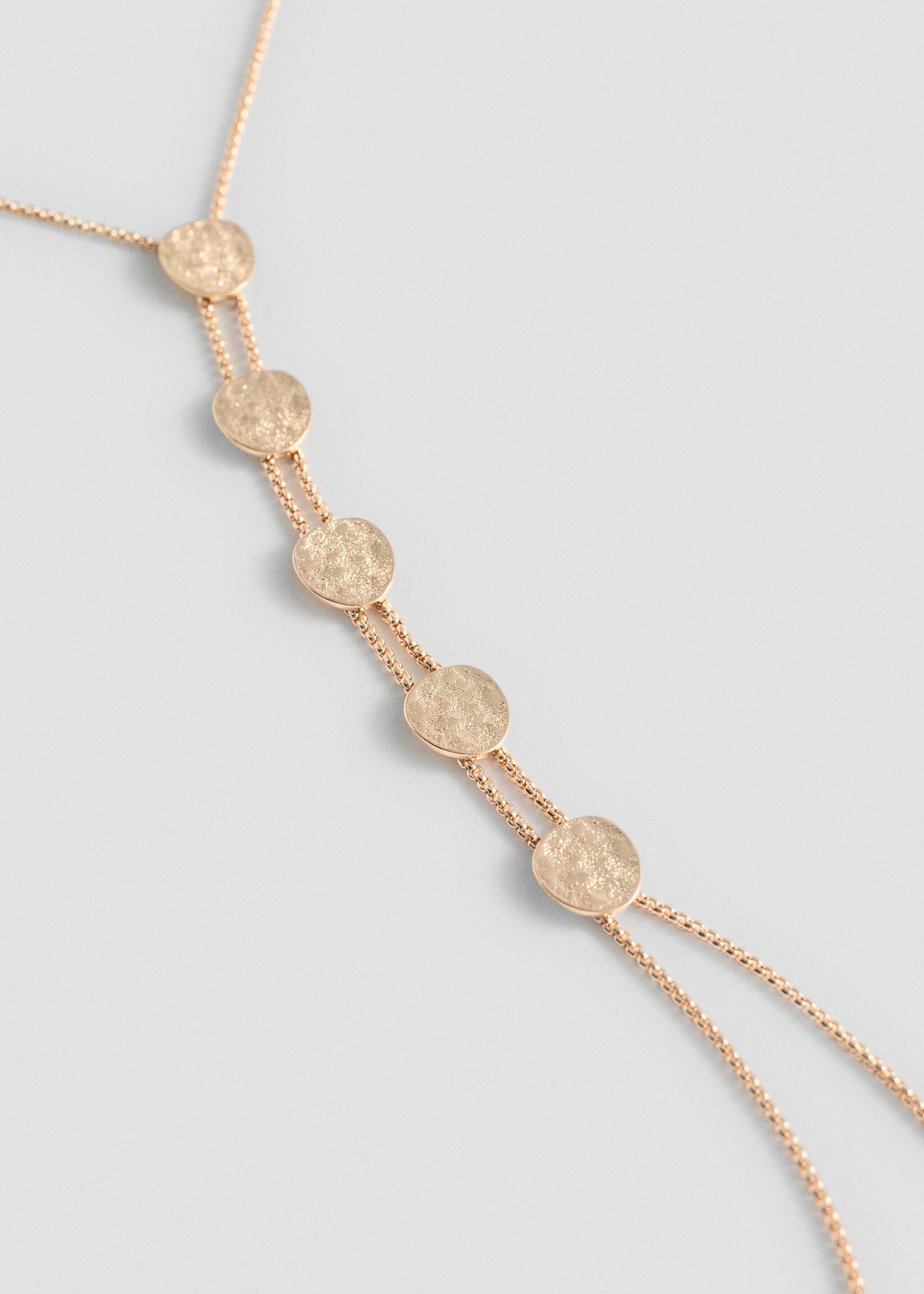 Coin charm necklace - Medium plane, Gold. Ref: 77004071-00.