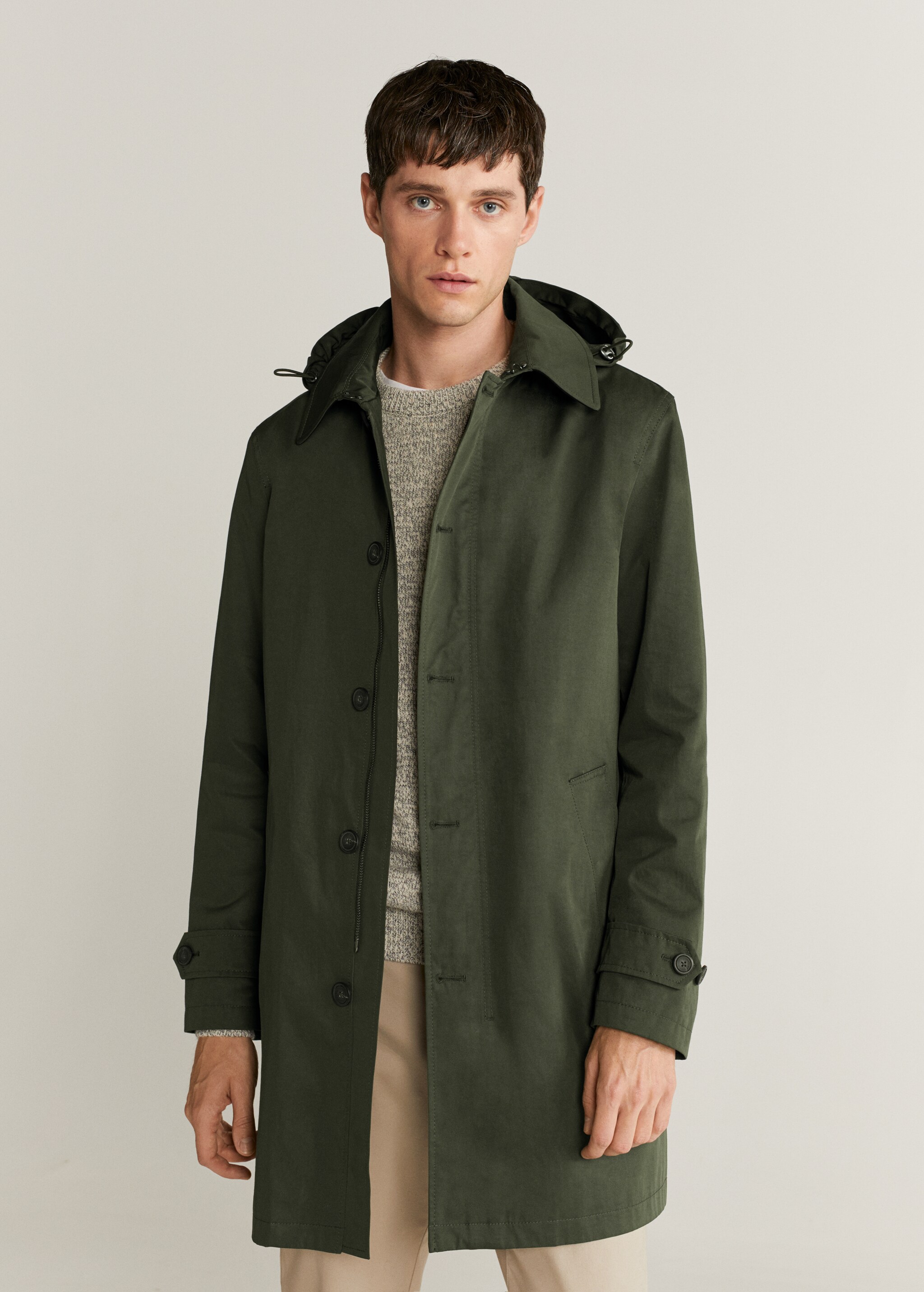 Trench niló impermeable - Pla mig