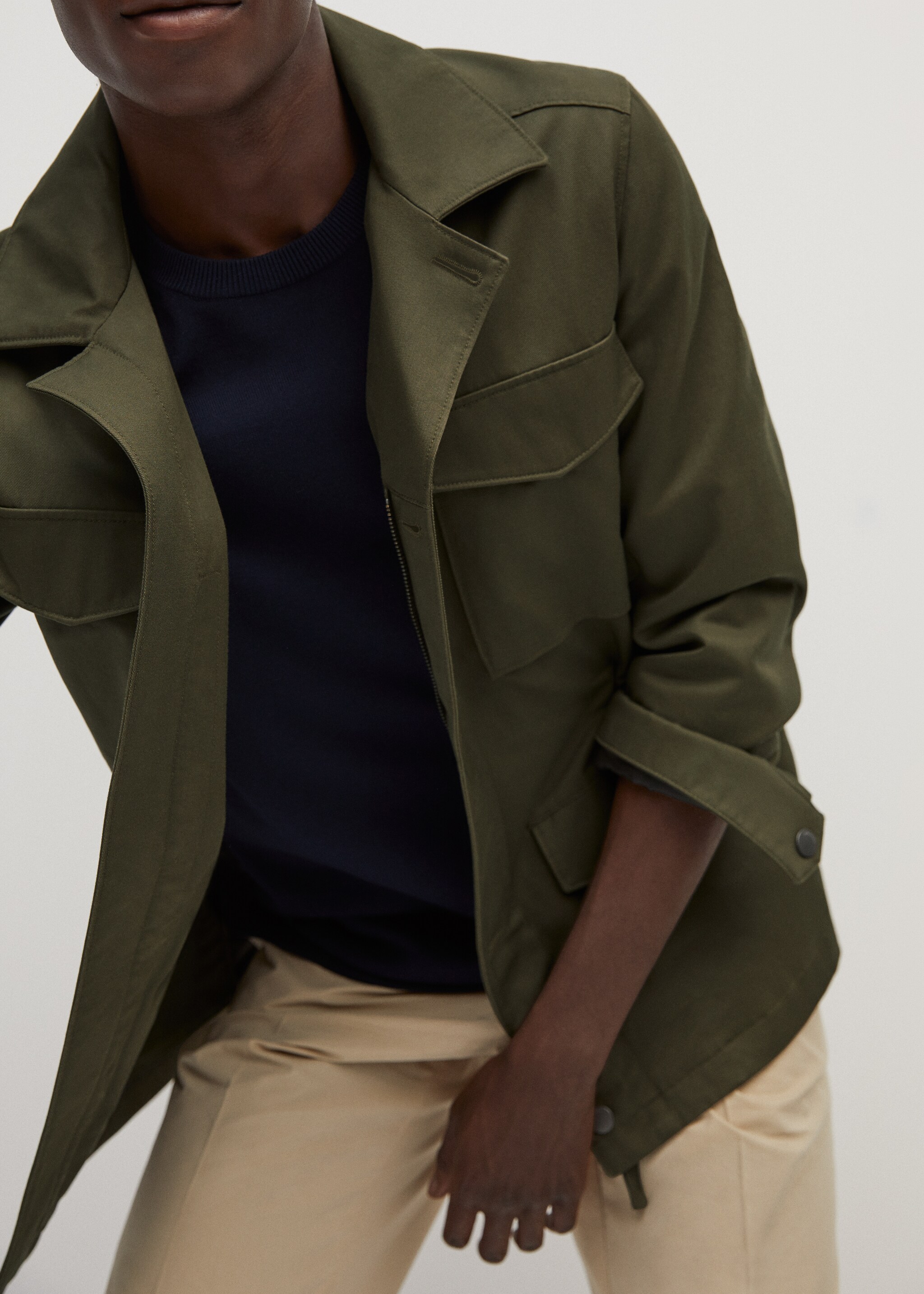 Lyocell cotton jacket - Details of the article 3