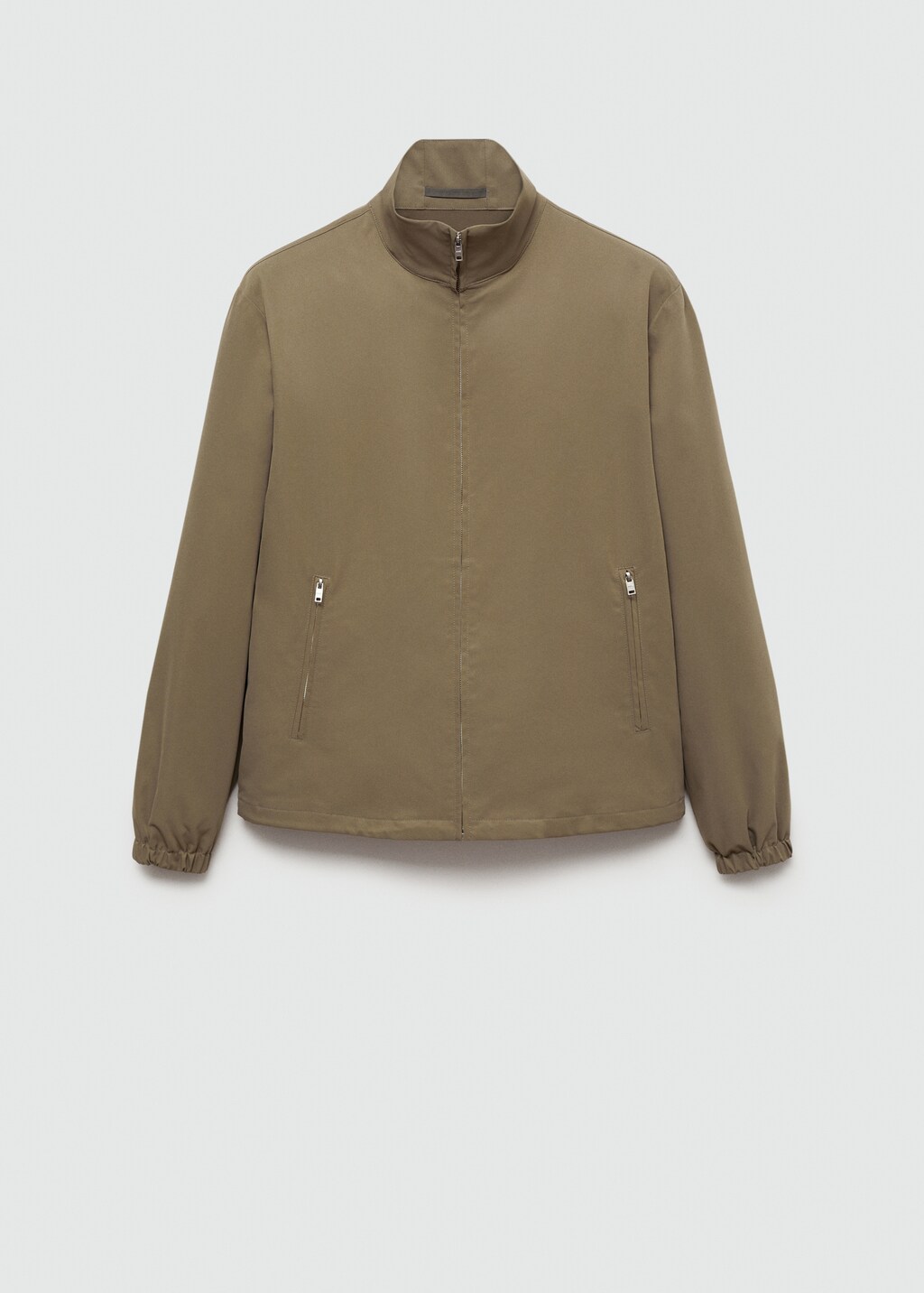 Water-repellent jacket with zip - Men | MANGO OUTLET USA