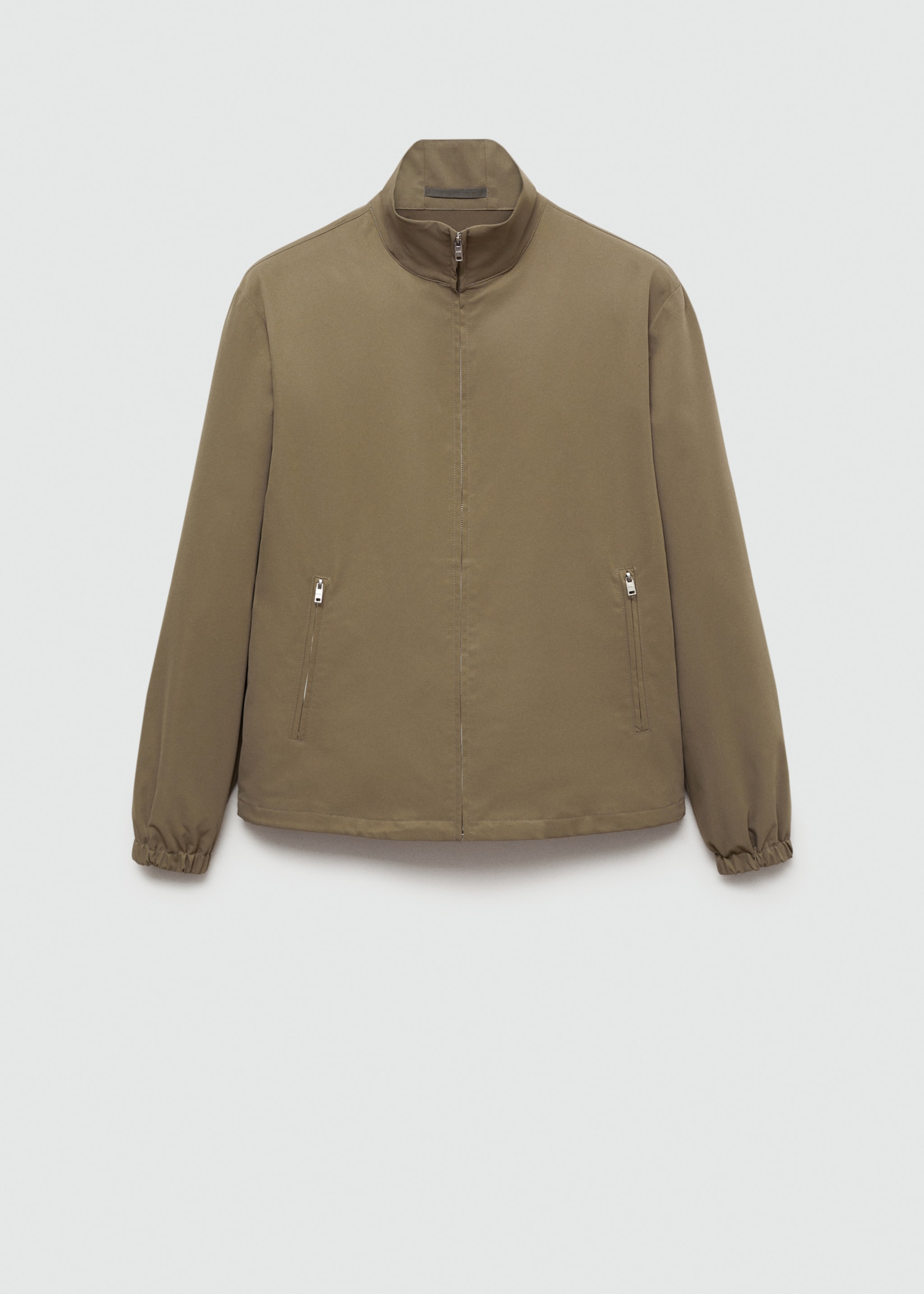 Veste zippée résistante à l’eau - Article sans modèle, Kaki. Ref: 77004436-00.