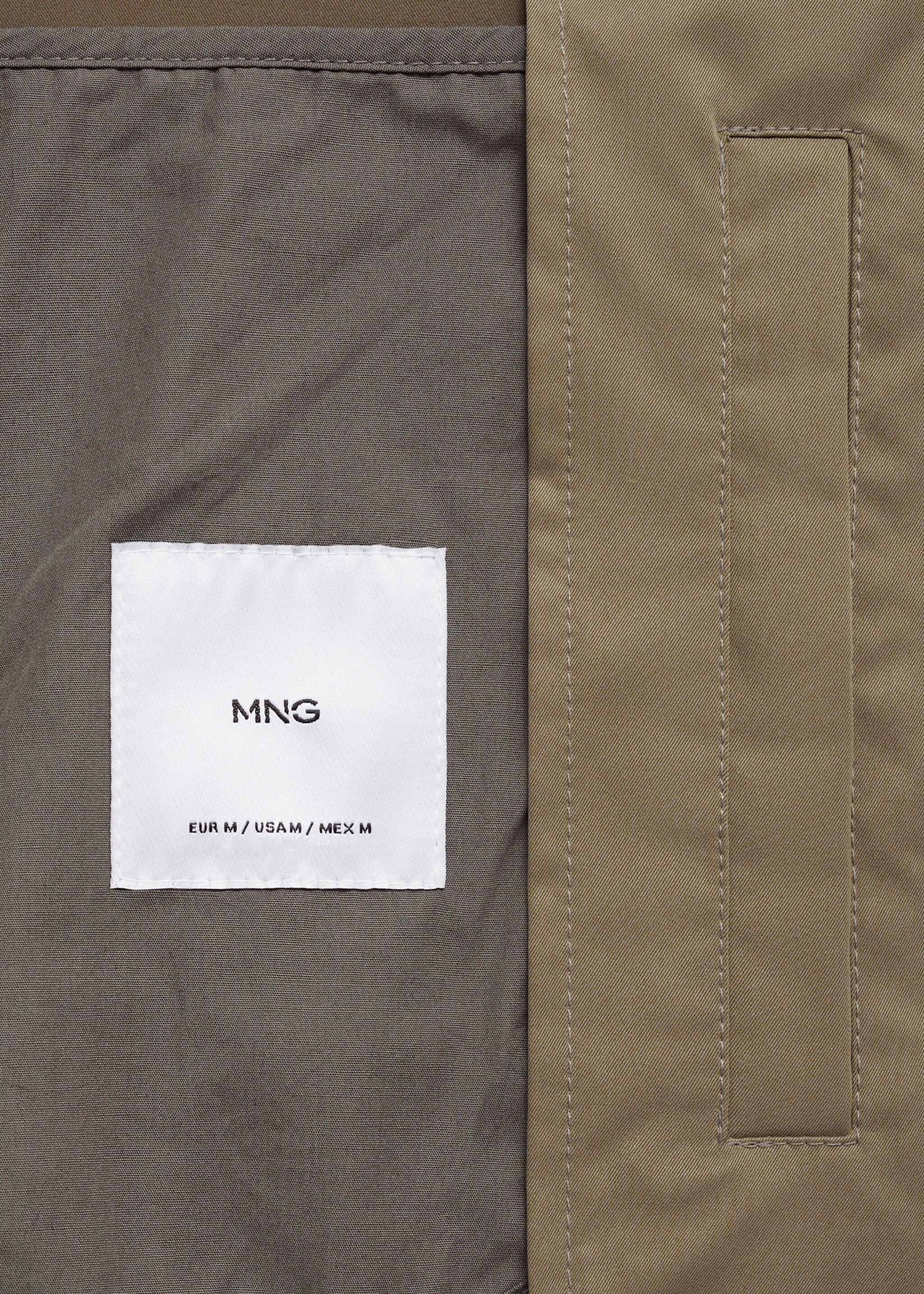 Veste zippée résistante à l’eau - Détail de l'article 0, Kaki. Ref: 77004436-00.