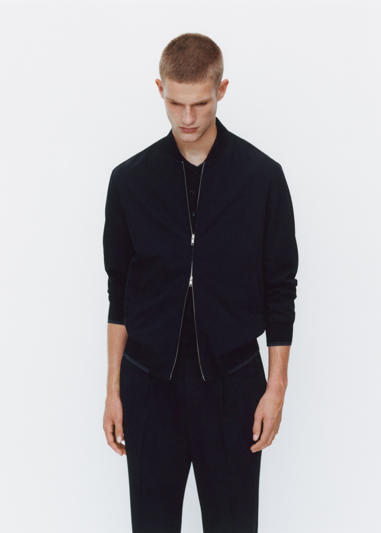 Chaqueta bomber tejido comfort stretch - Detalle del artículo 3