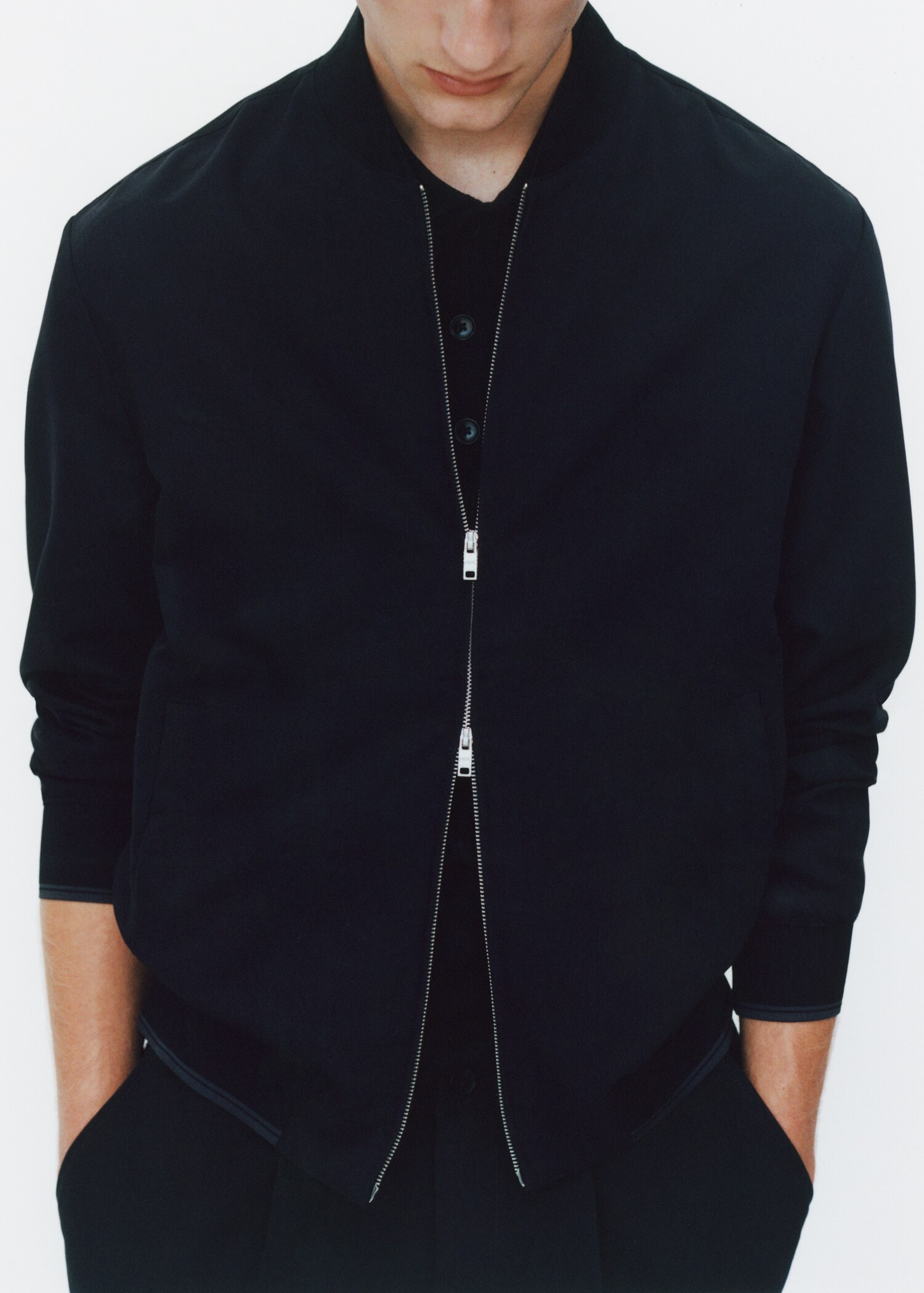 Chaqueta bomber tejido comfort stretch - Detalle del artículo 5