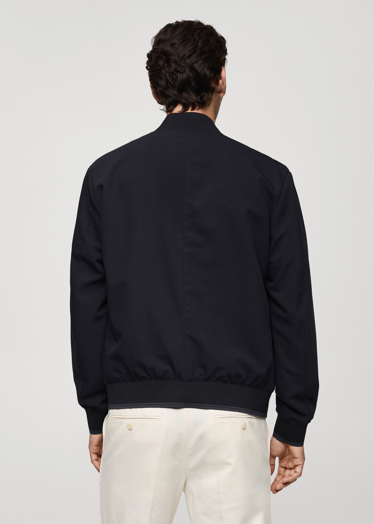 Chaqueta bomber tejido comfort stretch - Reverso del artículo