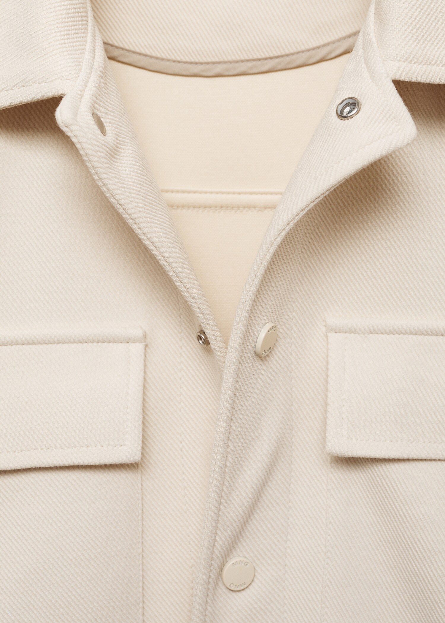 Overshirt aus Baumwoll-Twill mit Taschen - Detail des Artikels 8
