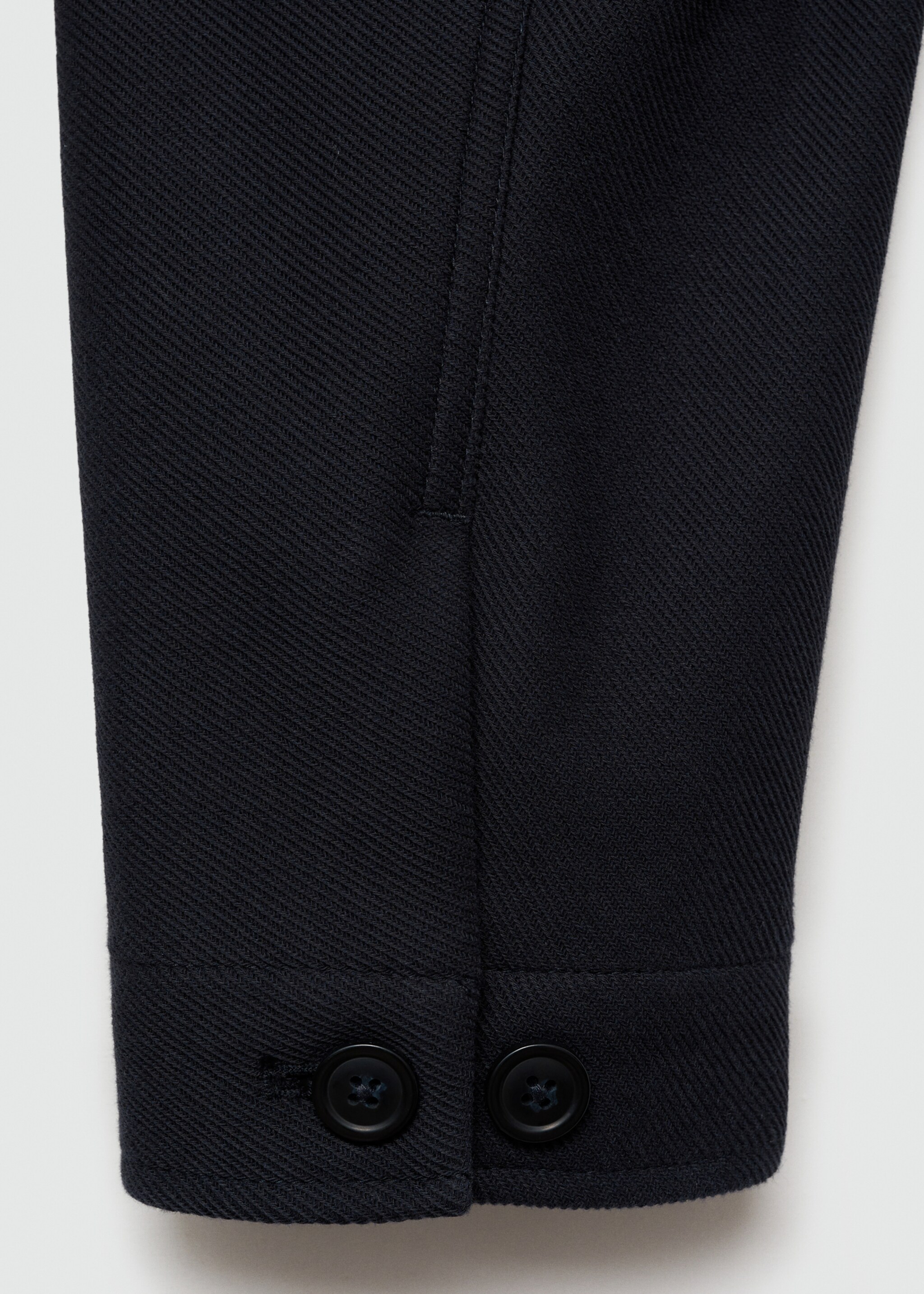Sobrecamisa twill cotó butxaques - Detall de l'article 0, Blau marí fosc. Ref: 77004439-00.