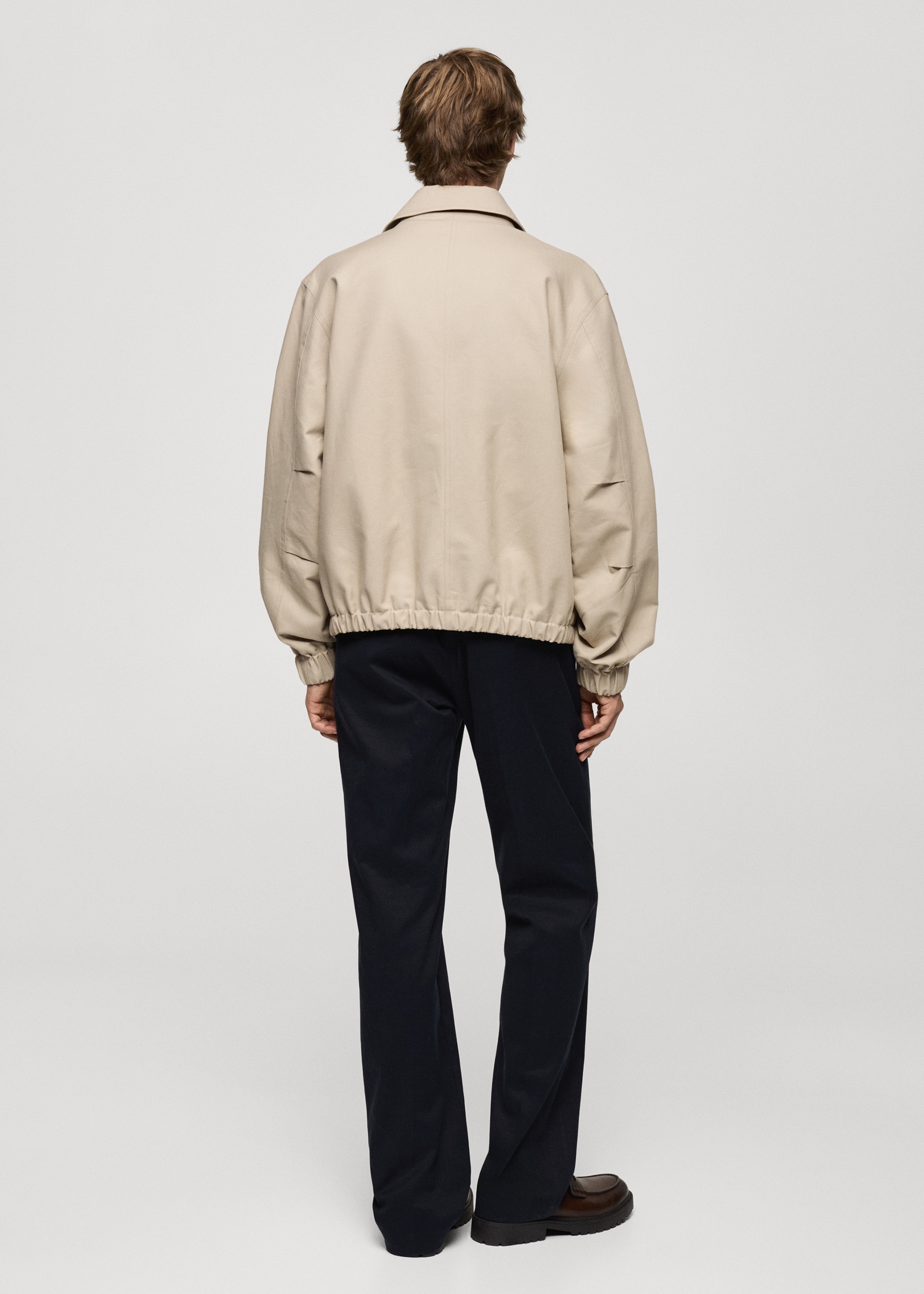 Blouson oversize coton poches - Verso de l’article