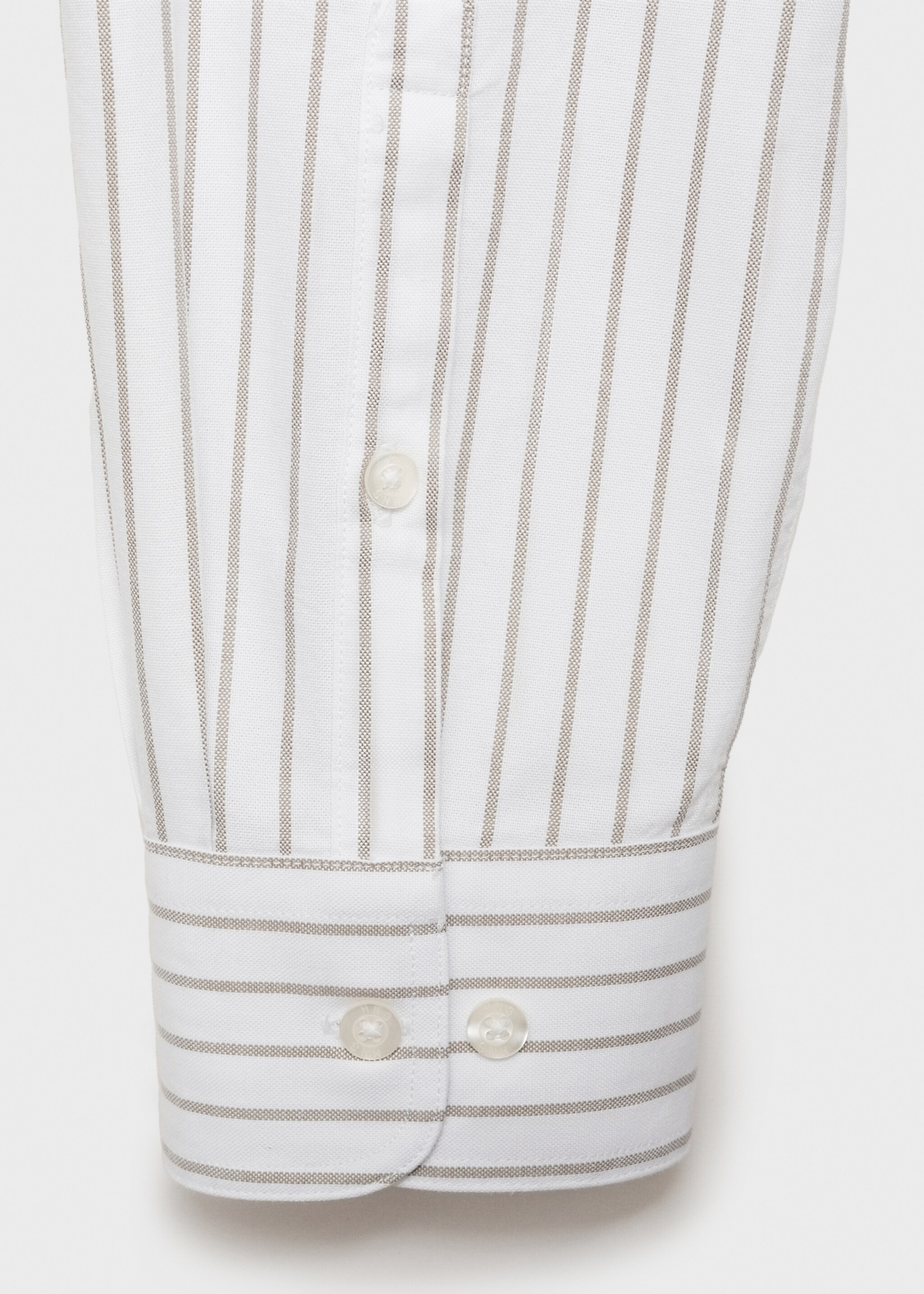 Camisa 100% cotó ratlles kodak - Detall de l'article 0, Blanc. Ref: 77004444-00.